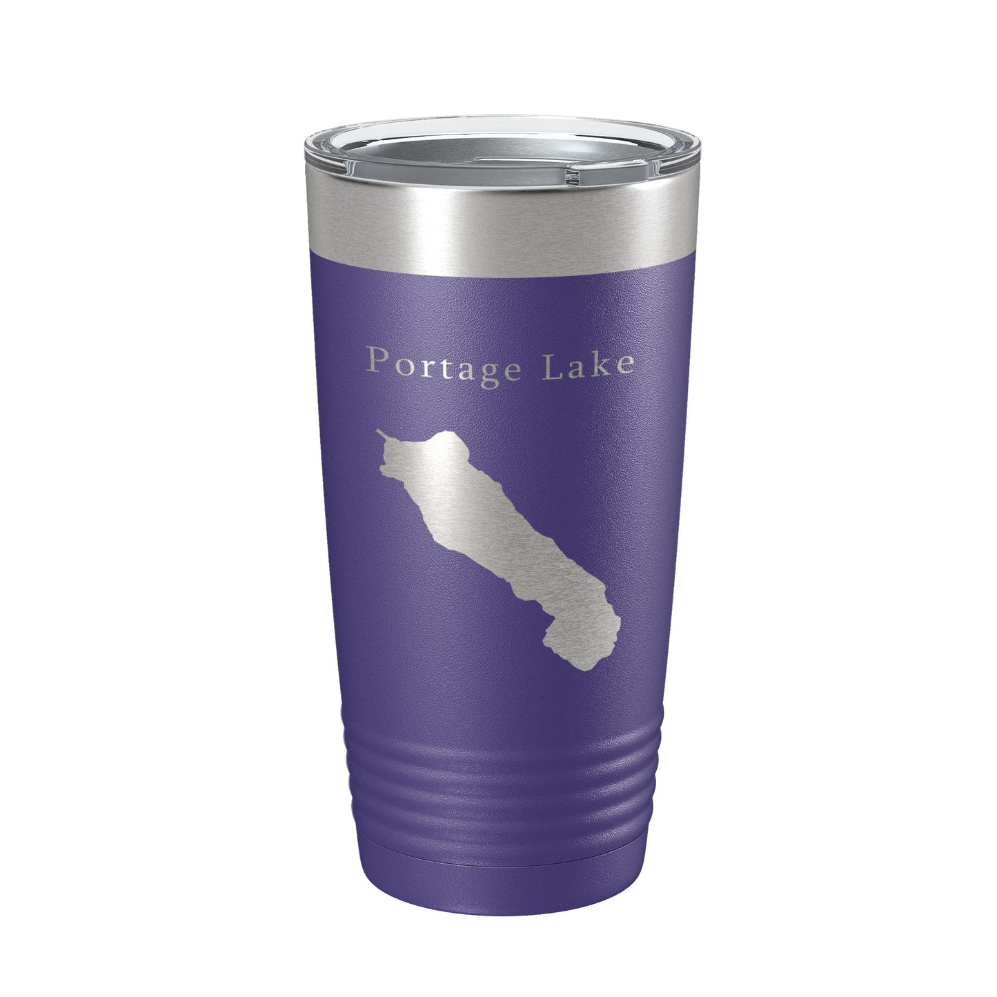Portage Lake Map Tumbler Travel Mug Insulated Laser Engraved Coffee Cup Alaska 20 oz-15