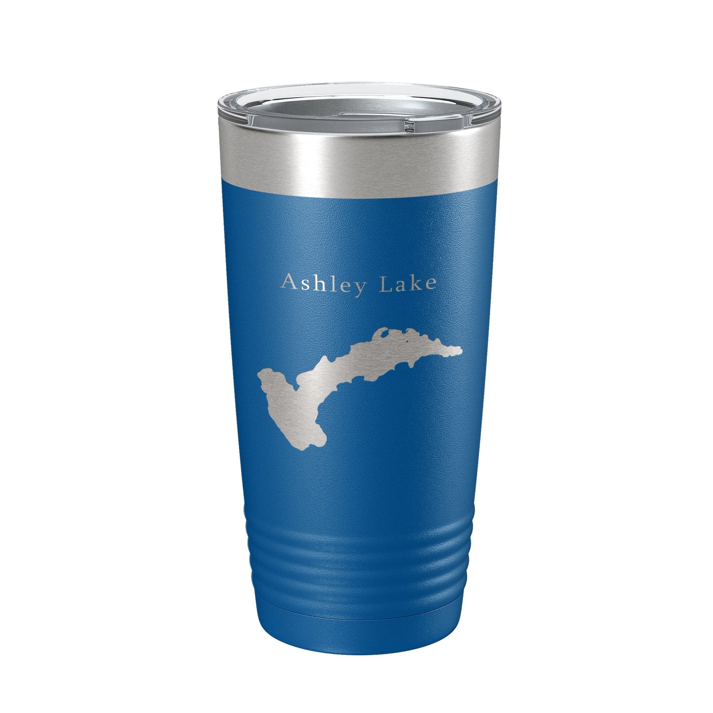 Ashley Lake Map Tumbler Travel Mug Insulated Laser Engraved Coffee Cup Montana 20 oz-6