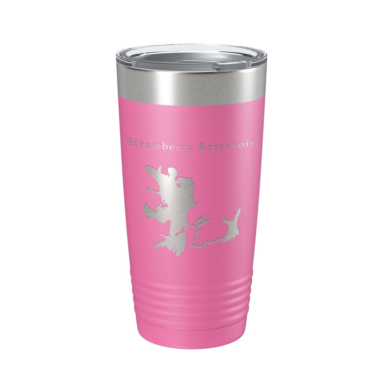 Strawberry Reservoir Tumbler Lake Map Travel Mug Insulated Laser Engraved Coffee Cup Utah 20 oz-11