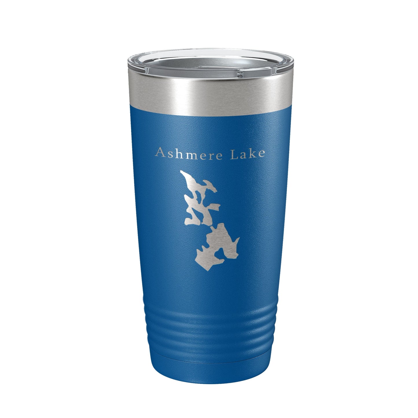 Ashmere Lake Map Tumbler Travel Mug Insulated Laser Engraved Coffee Cup Massachusetts 20 oz-6