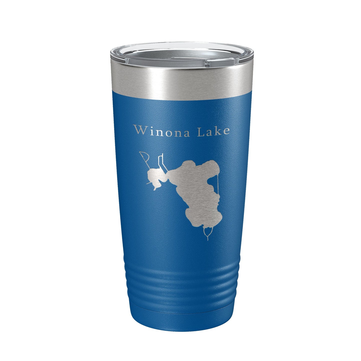 Winona Lake Map Tumbler Travel Mug Insulated Laser Engraved Coffee Cup Indiana 20 oz-6
