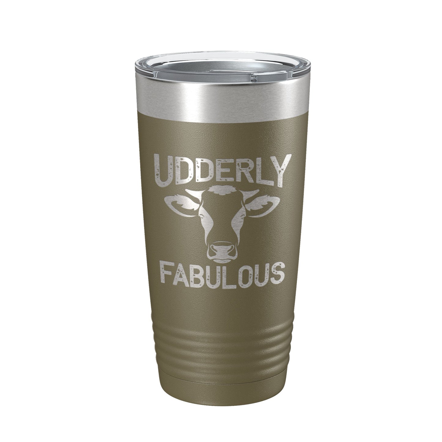 Udderly Fabulous Tumbler Cow Travel Mug Gift Insulated Laser Engraved Coffee Cup Utterly Dairy Farmer 20 oz-21