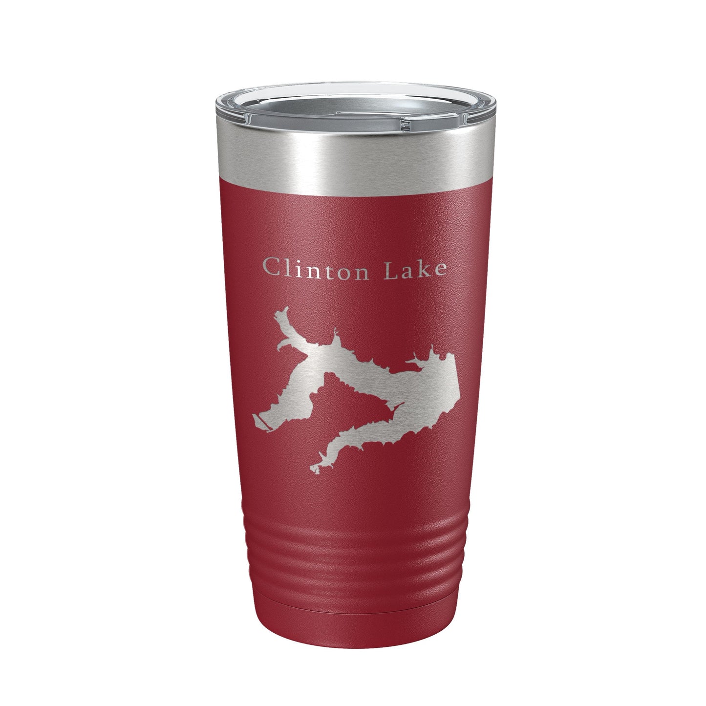 Clinton Lake Map Tumbler Travel Mug Insulated Laser Engraved Coffee Cup Kansas 20 oz-18