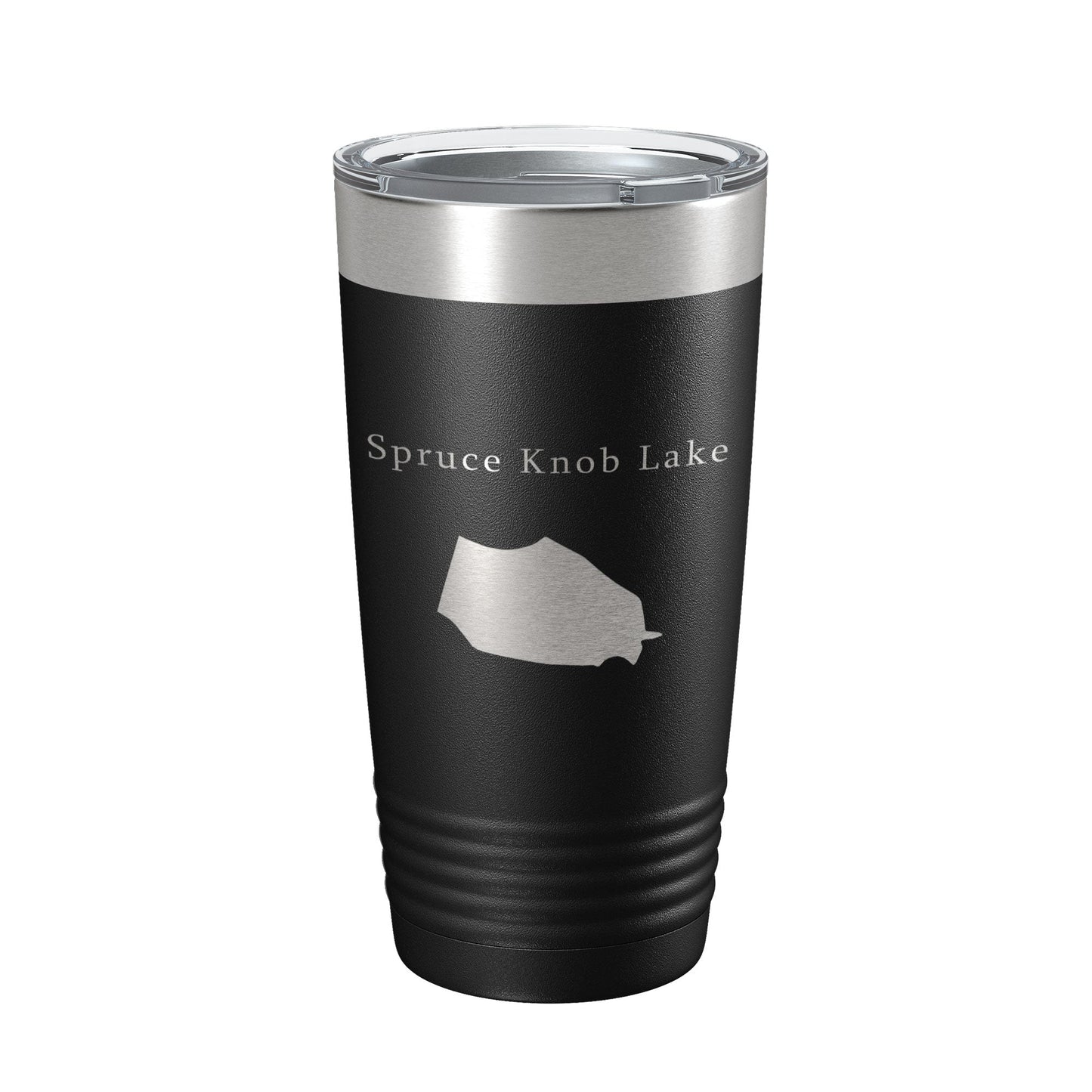 Spruce Knob Lake Map Tumbler Travel Mug Insulated Laser Engraved Coffee Cup West Virginia 20 oz-0