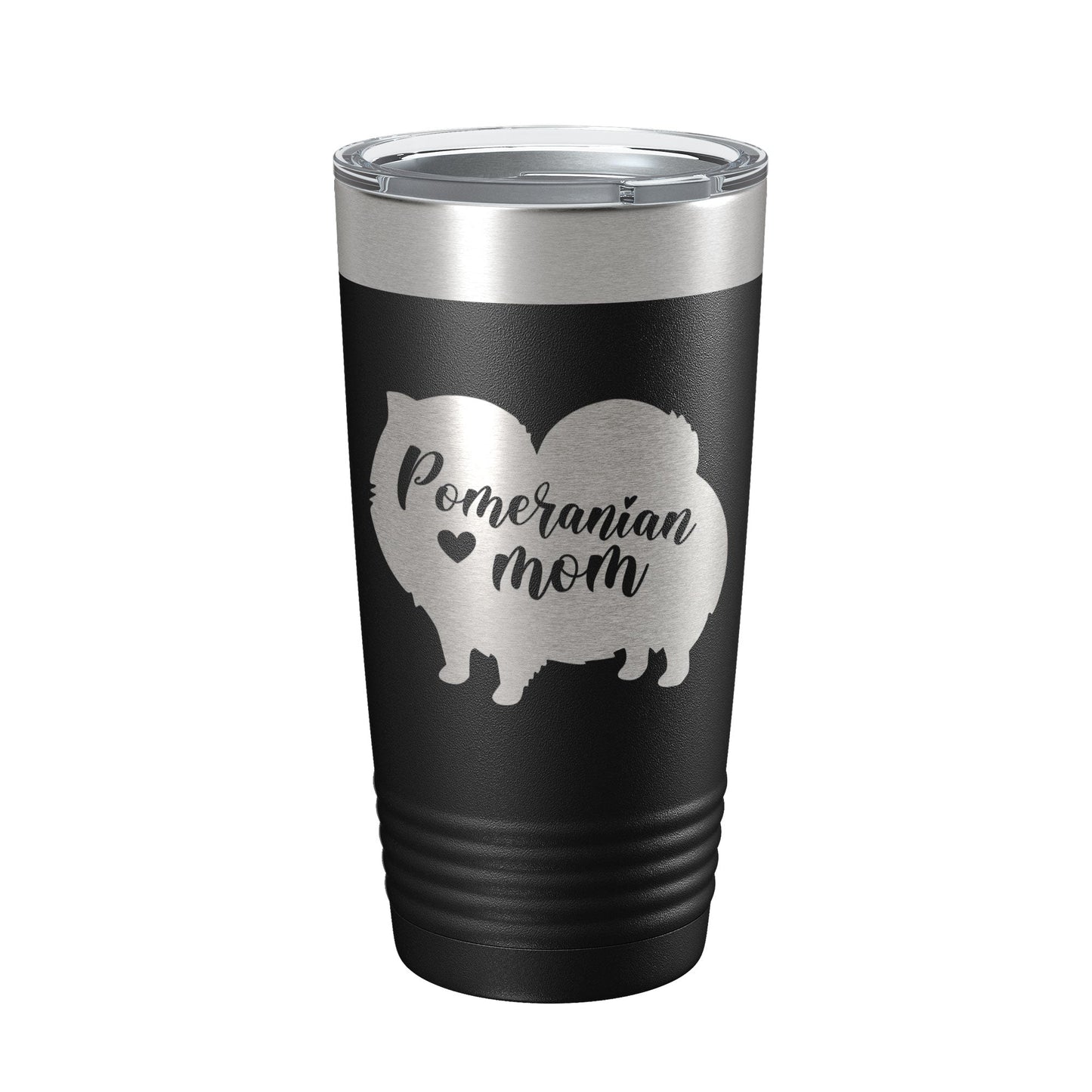 Pomeranian Mom Tumbler Dog Travel Mug Gift Insulated Laser Engraved Coffee Cup 20 oz-5