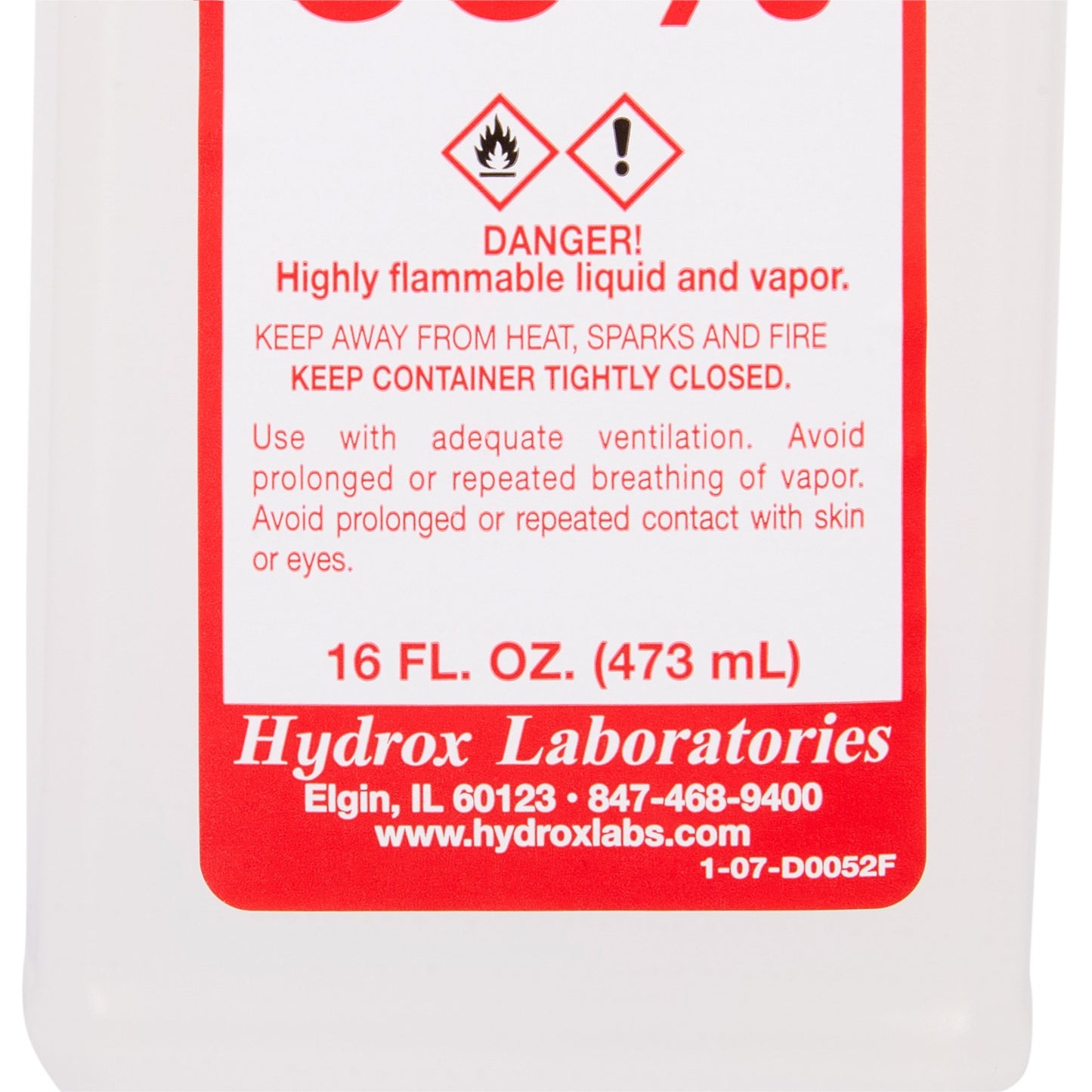 Antiseptic Isopropyl Alcohol McKesson Brand Topical Liquid 16 oz. Bottle