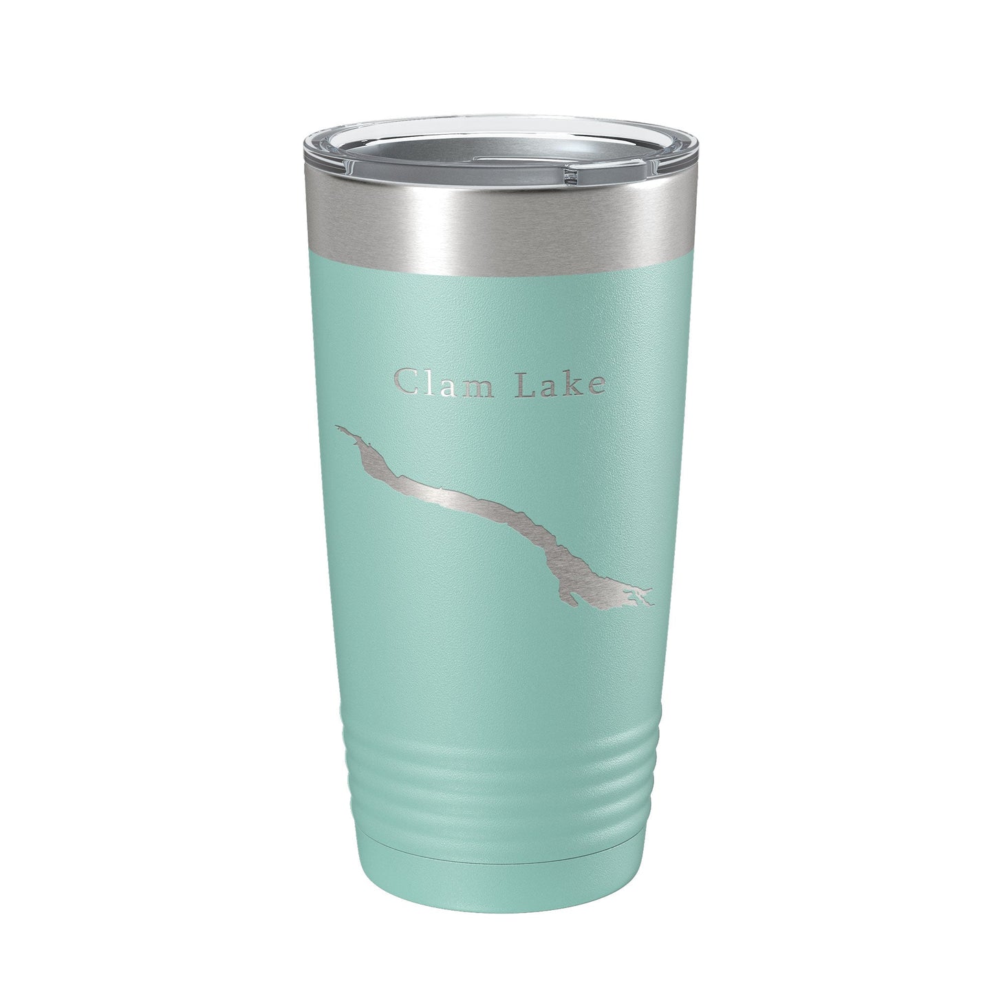 Clam Lake Map Tumbler Travel Mug Insulated Laser Engraved Coffee Cup Michigan 20 oz-12