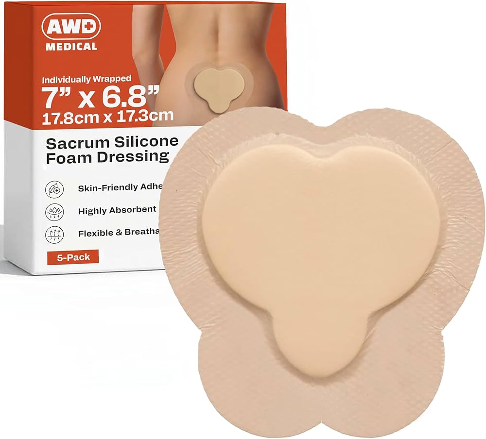 Dukal Silicone Bordered Foam Dressing, DUK RCBF44