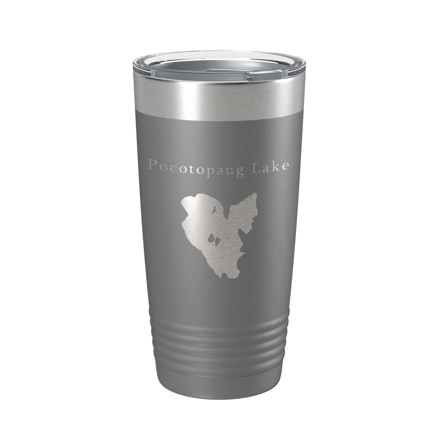 Pocotopaug Lake Map Tumbler Travel Mug Insulated Laser Engraved Coffee Cup Connecticut 20 oz-16