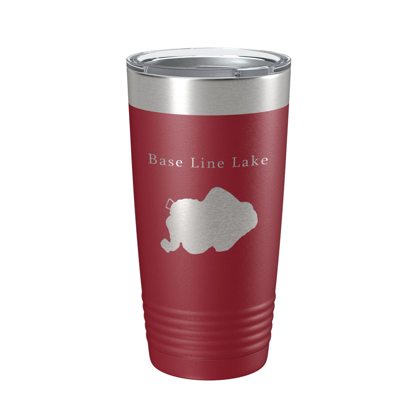 Base Line Lake Map Tumbler Travel Mug Insulated Laser Engraved Coffee Cup Huron River Chain of Lakes Michigan 20 oz-18