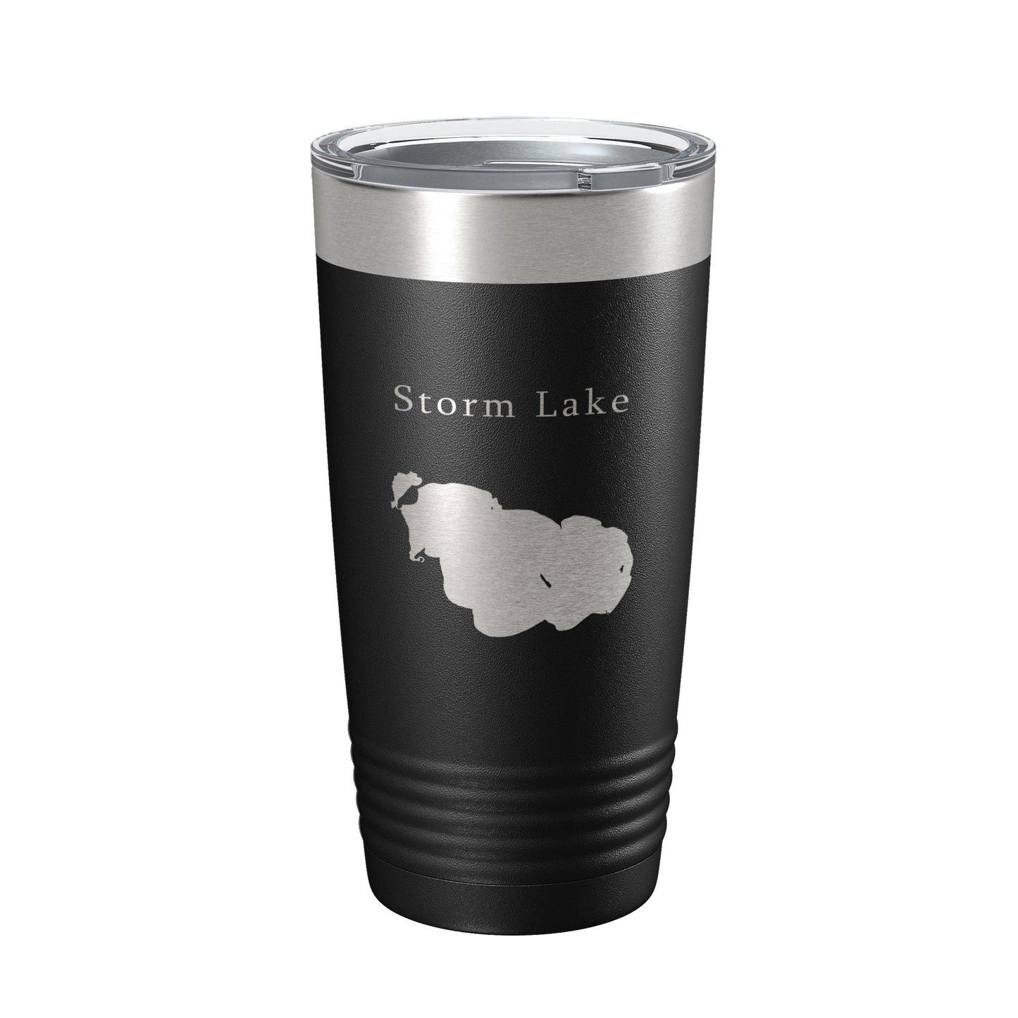 Storm Lake Map Tumbler Travel Mug Insulated Laser Engraved Coffee Cup Iowa 20 oz-5