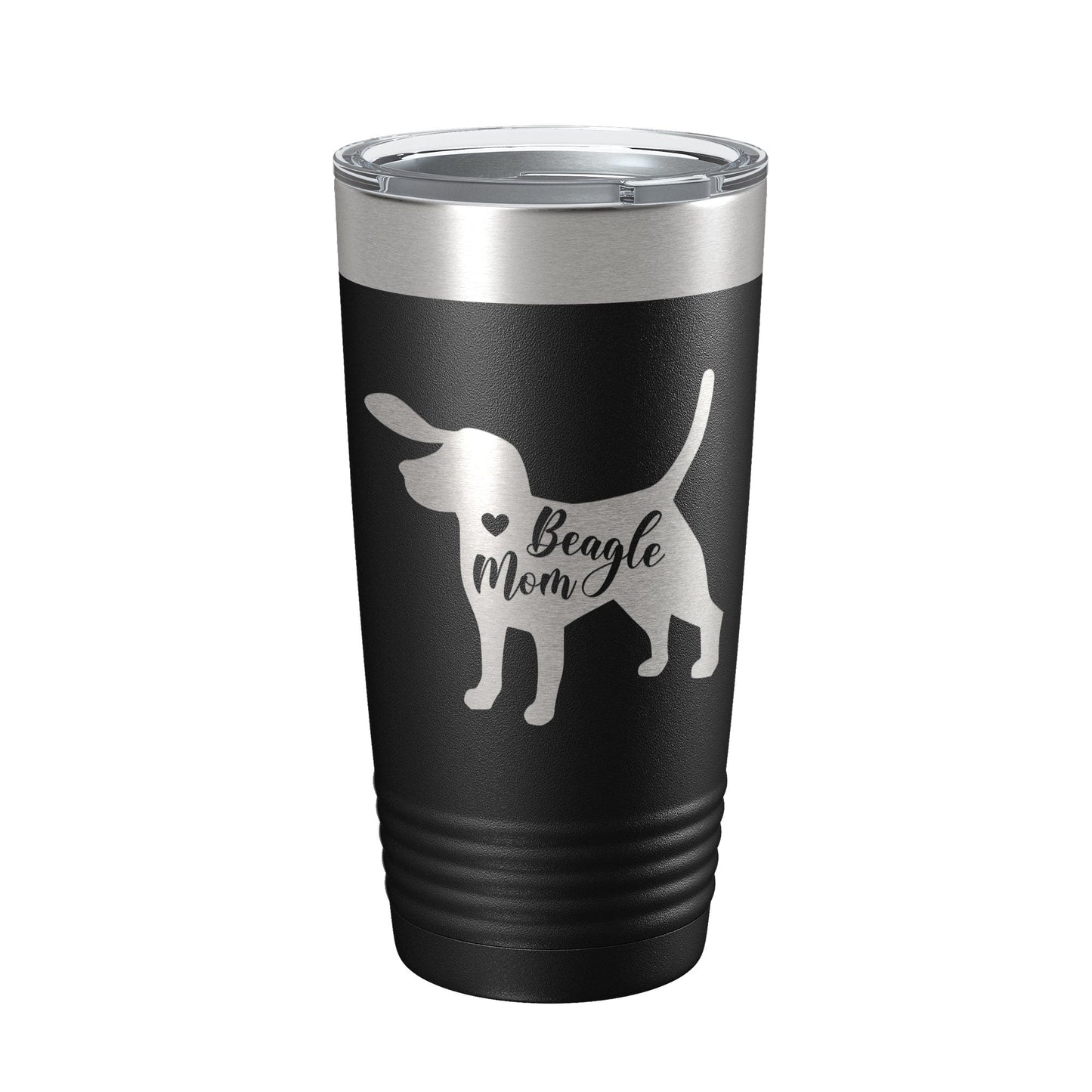 Beagle Mom Tumbler Dog Travel Mug Gift Insulated Laser Engraved Coffee Cup 20 oz-0