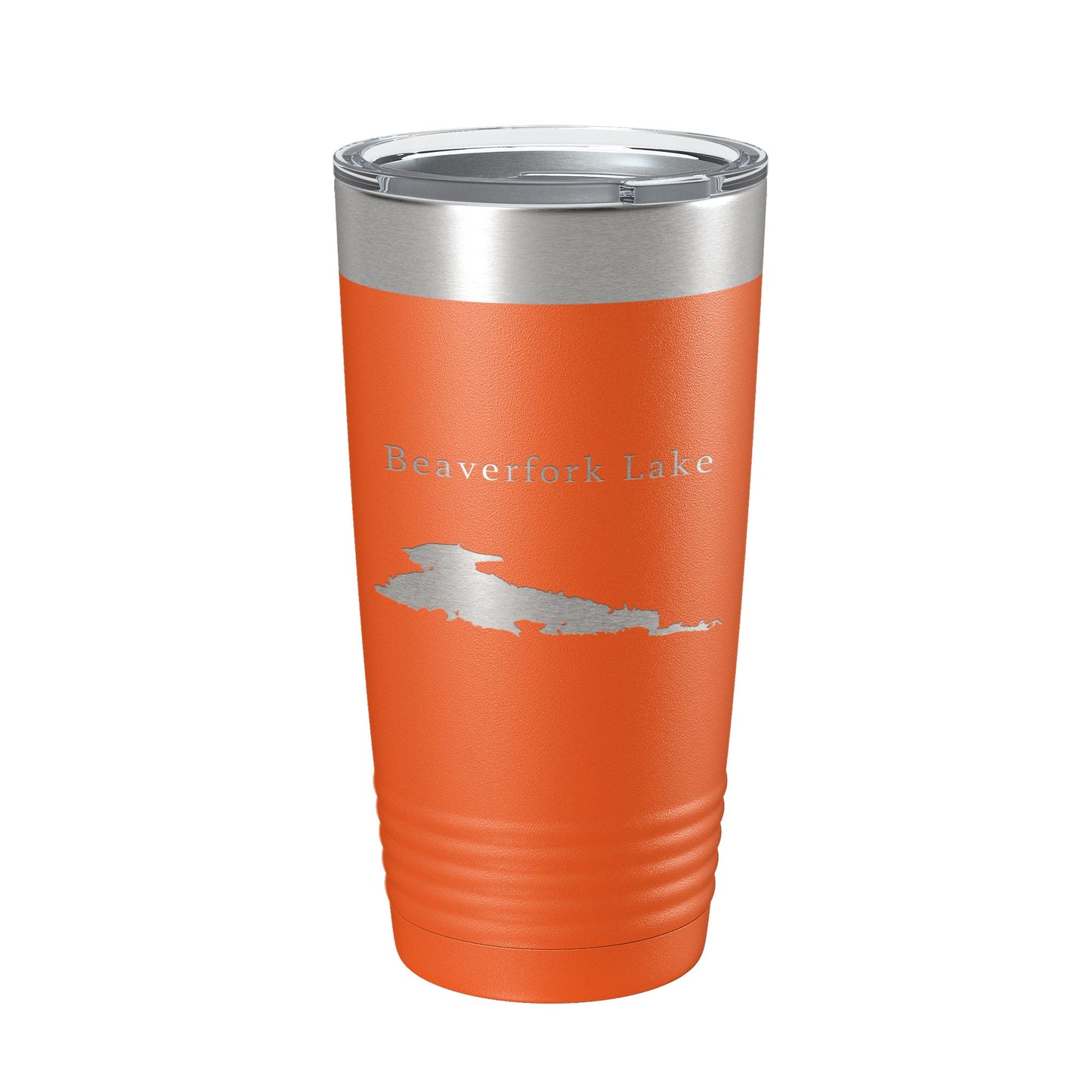 Beaverfork Lake Map Tumbler Travel Mug Insulated Laser Engraved Coffee Cup Arkansas 20 oz-17