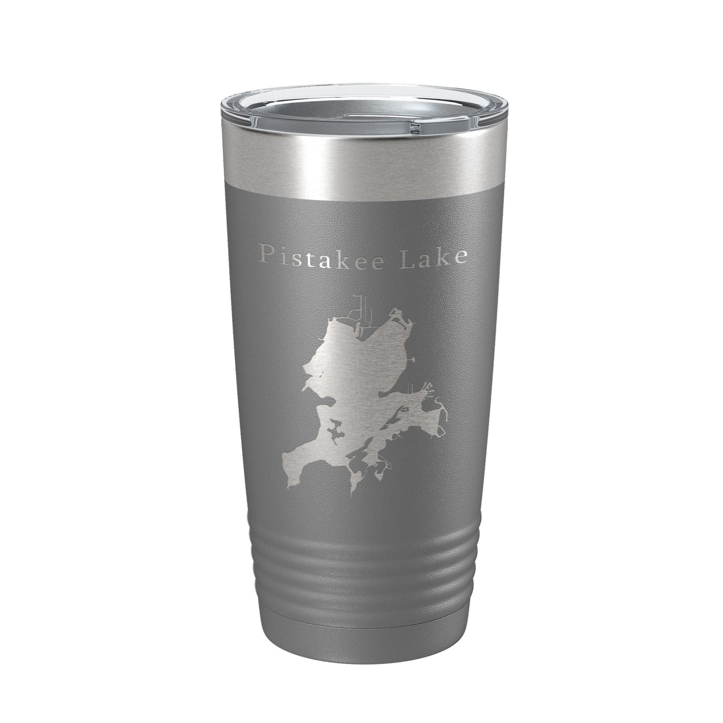 Pistakee Lake Map Tumbler Travel Mug Insulated Laser Engraved Coffee Cup Illinois 20 oz-16
