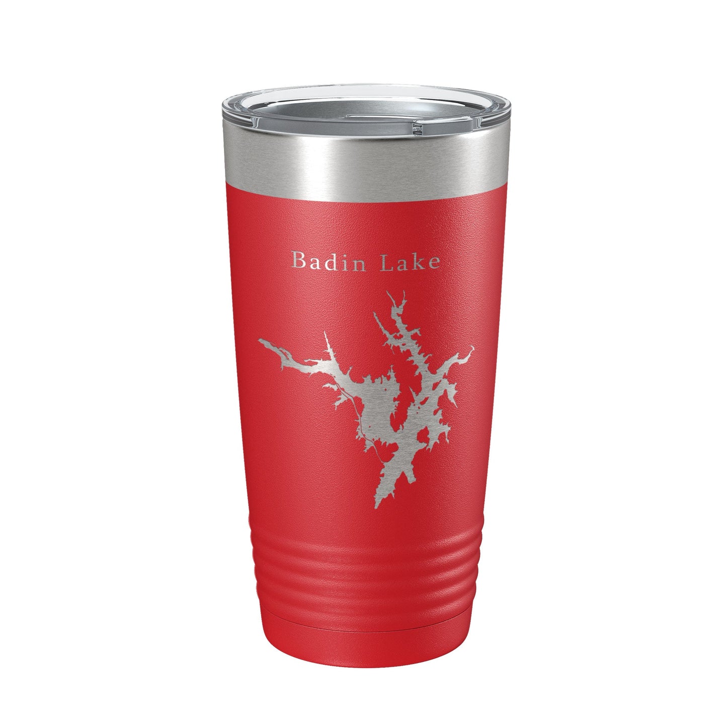 Badin Lake Map Tumbler Travel Mug Insulated Laser Engraved Coffee Cup North Carolina 20 oz-10