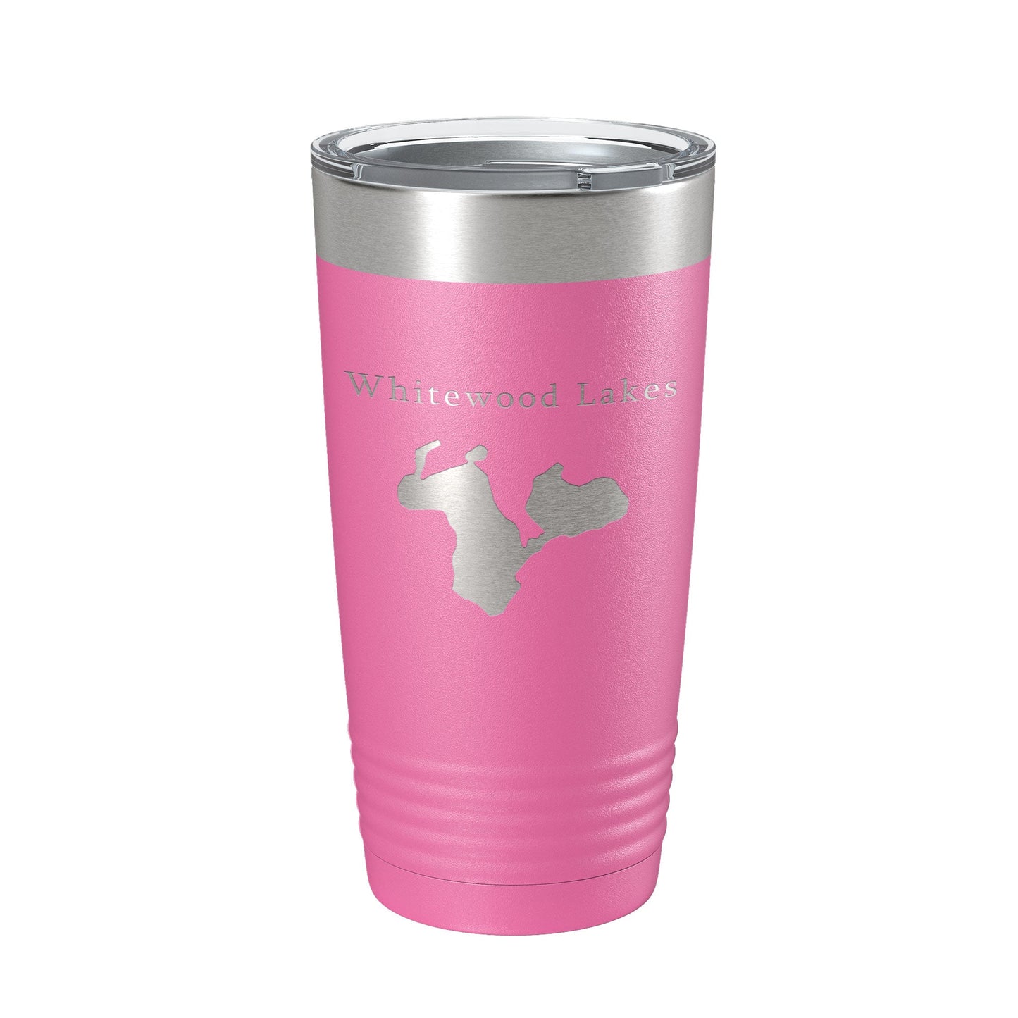 Whitewood Lakes Map Tumbler Travel Mug Insulated Laser Engraved Coffee Cup Huron River Chain of Lakes Michigan 20 oz-11