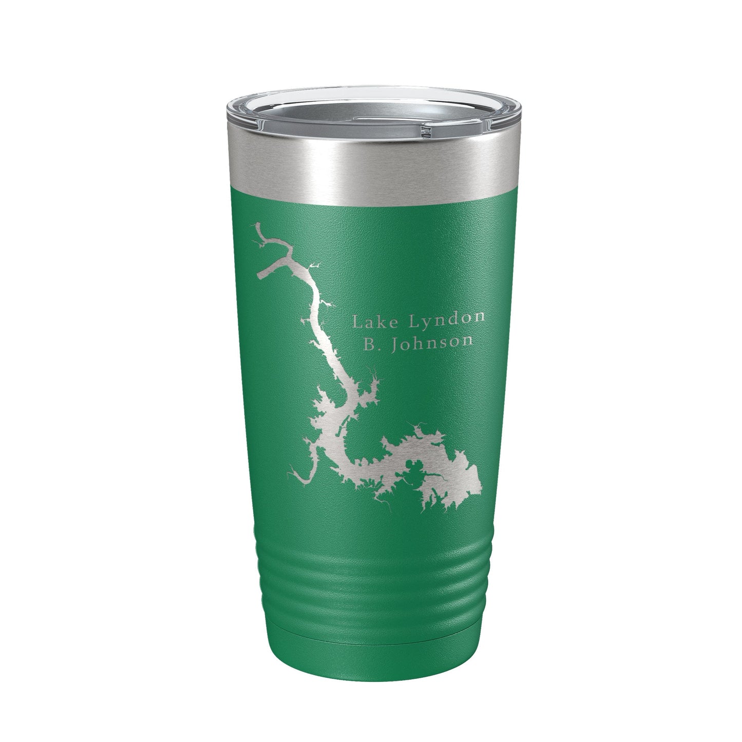 Lake Lyndon B. Johnson Map Tumbler Travel Mug Insulated Laser Engraved Coffee Cup Texas 20 oz-9