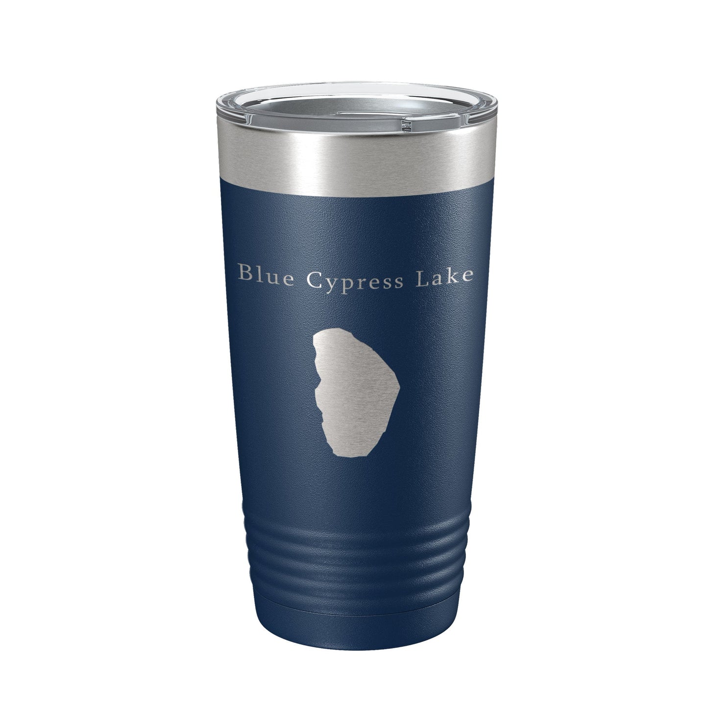 Blue Cypress Lake Map Tumbler Travel Mug Insulated Laser Engraved Coffee Cup Florida 20 oz-8