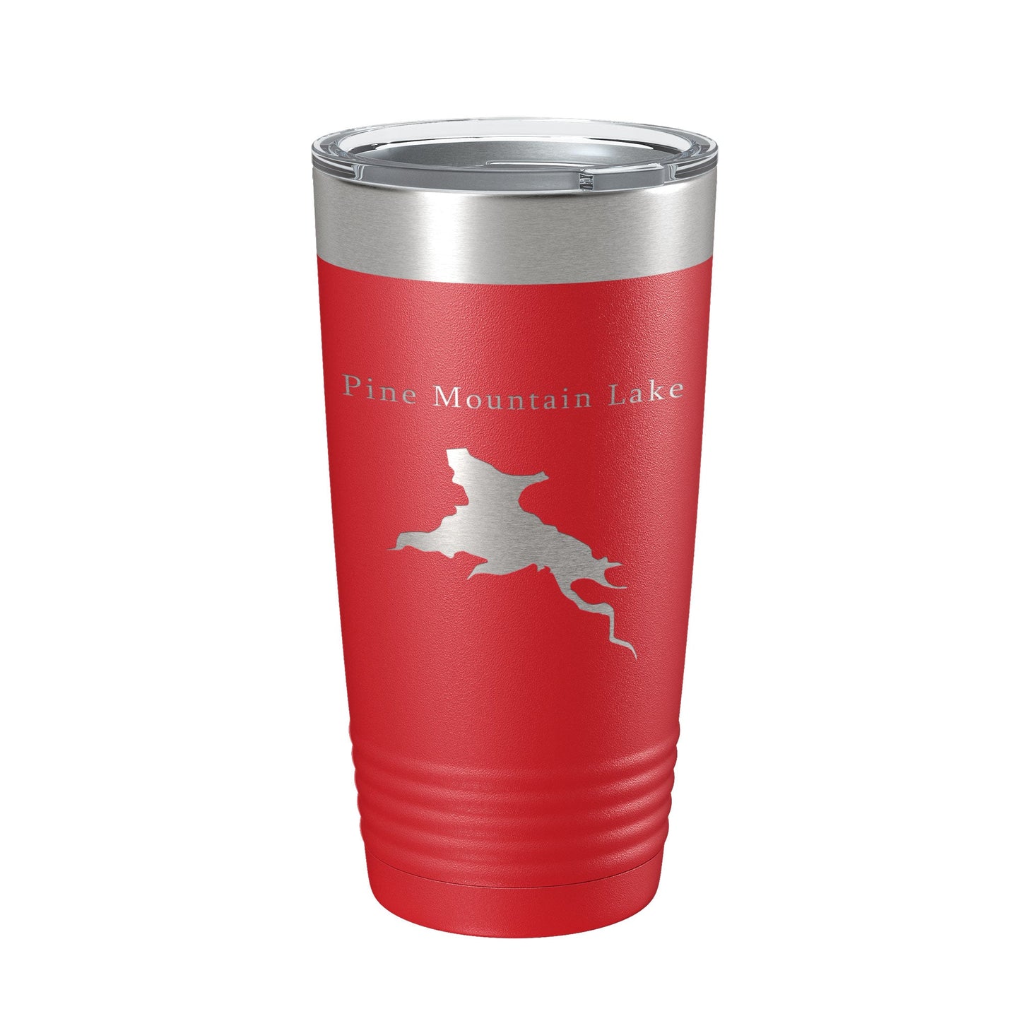 Pine Mountain Lake Map Tumbler Travel Mug Insulated Laser Engraved Coffee Cup California 20 oz-10