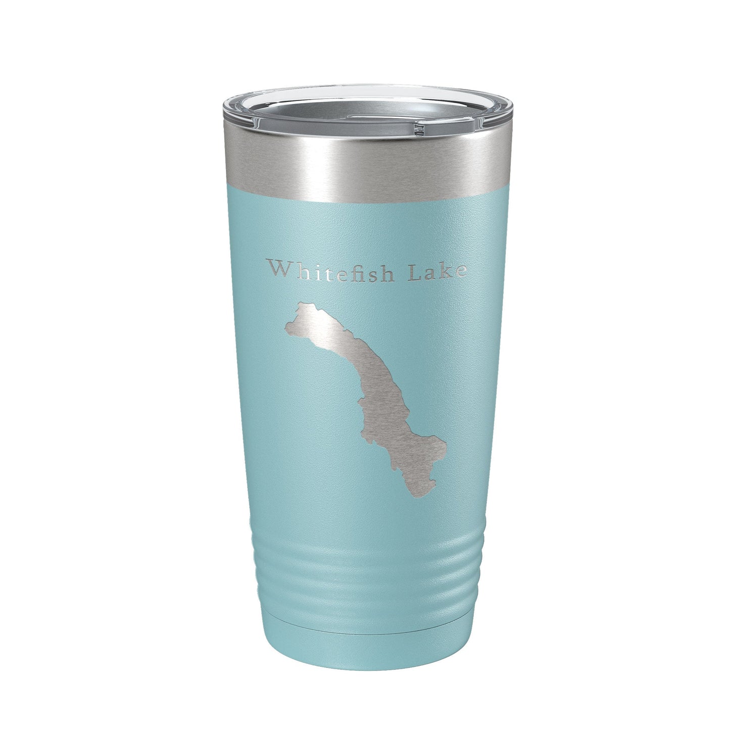 Whitefish Lake Map Tumbler Travel Mug Insulated Laser Engraved Coffee Cup Montana 20 oz-13