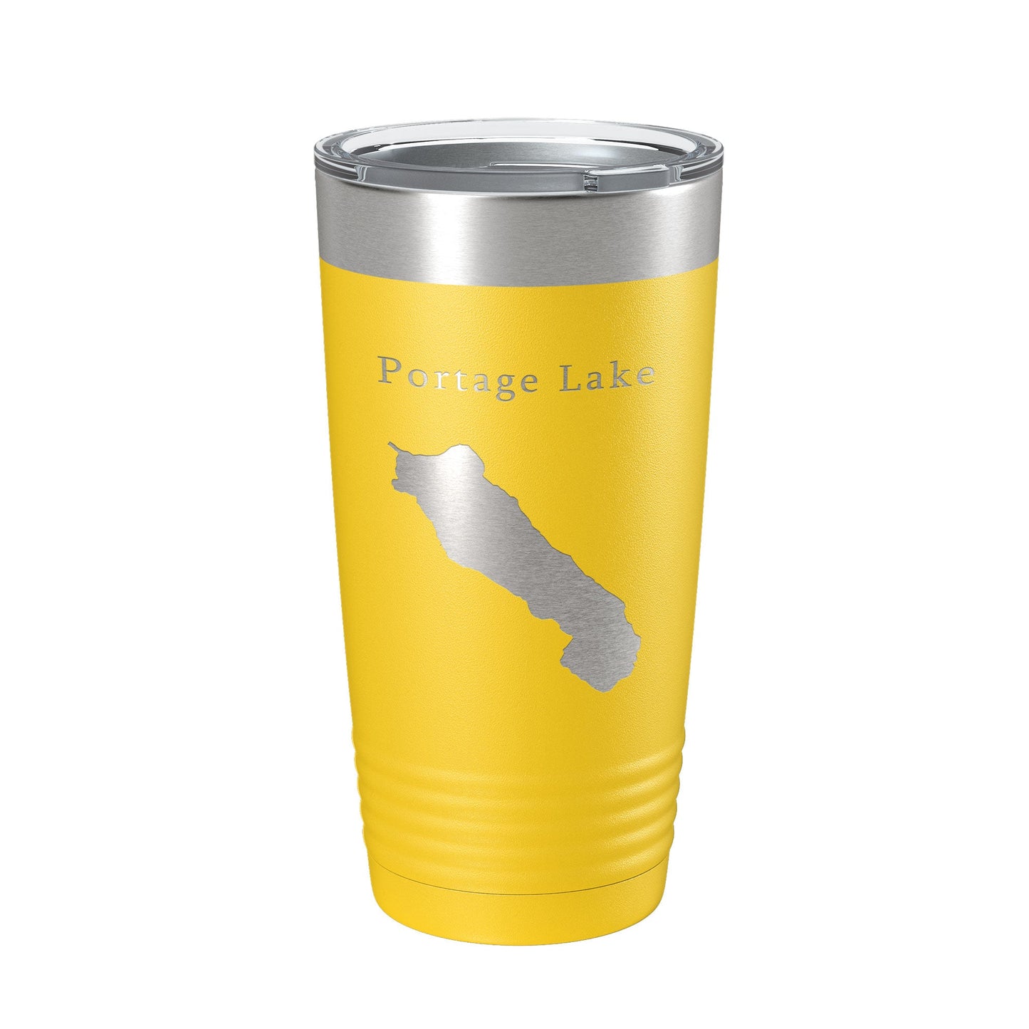 Portage Lake Map Tumbler Travel Mug Insulated Laser Engraved Coffee Cup Alaska 20 oz-19