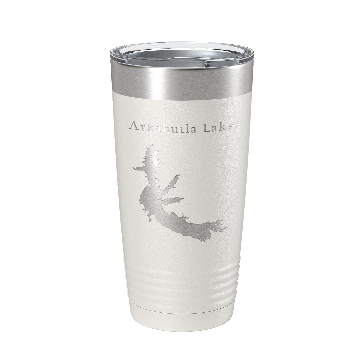Arkabutla Lake Map Tumbler Travel Mug Insulated Laser Engraved Coffee Cup Mississippi 20 oz-1