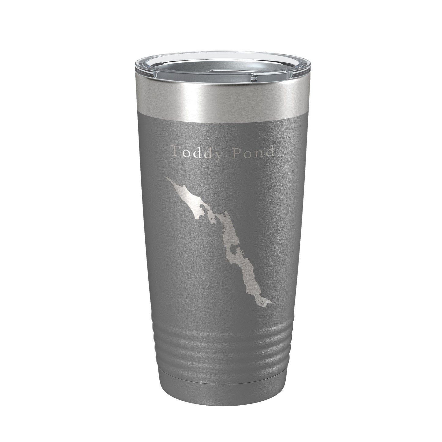 Toddy Pond Tumbler Lake Map Travel Mug Insulated Laser Engraved Coffee Cup Maine 20 oz-16