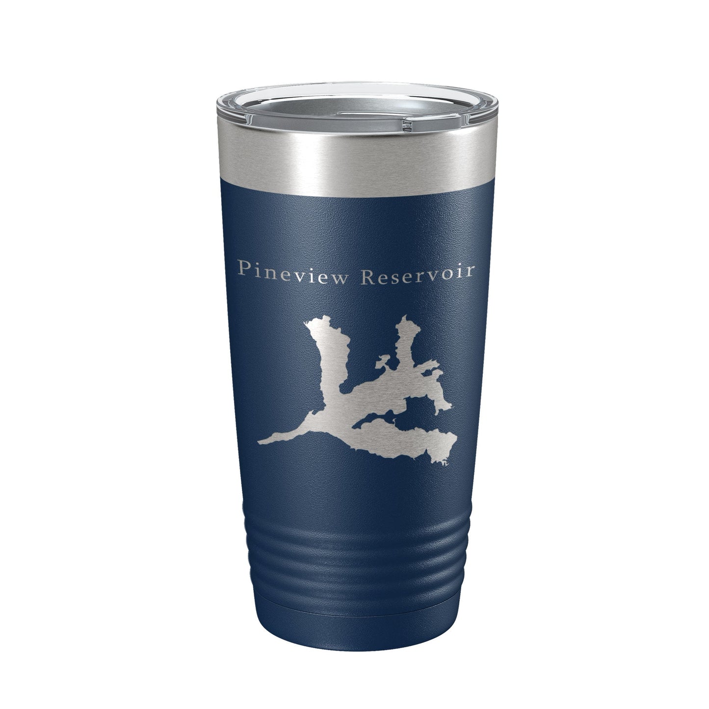 Pineview Reservoir Tumbler Lake Map Travel Mug Insulated Laser Engraved Coffee Cup Utah 20 oz-8