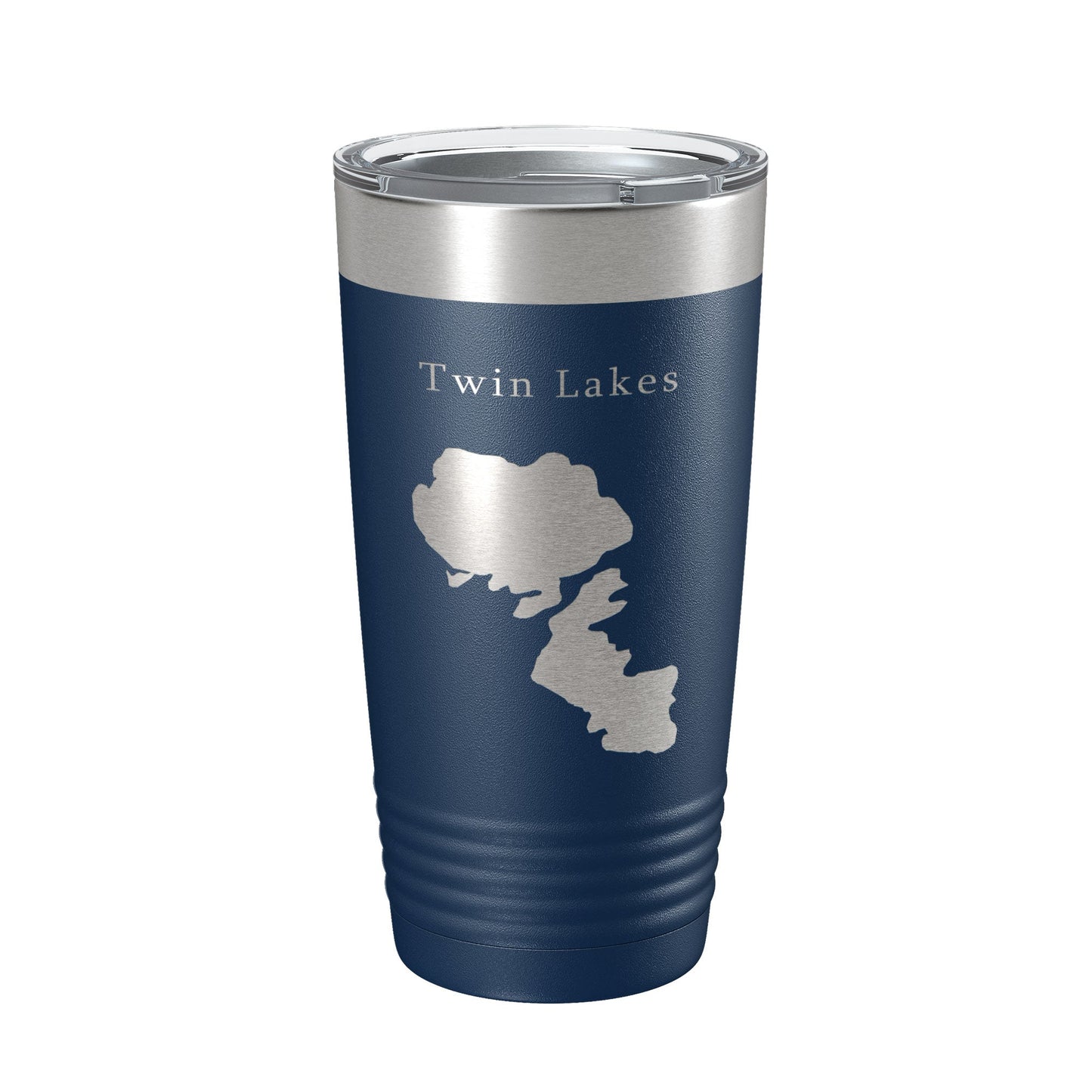 Twin Lakes Map Tumbler Travel Mug Insulated Laser Engraved Coffee Cup Idaho 20 oz-8