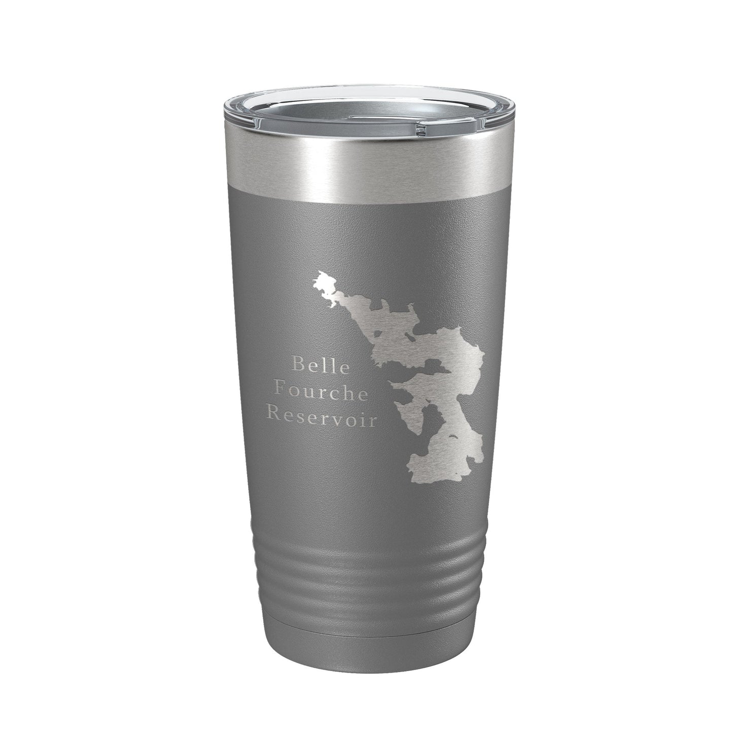 Belle Fourche Reservoir Tumbler Lake Map Travel Mug Insulated Laser Engraved Coffee Cup South Dakota 20 oz-16