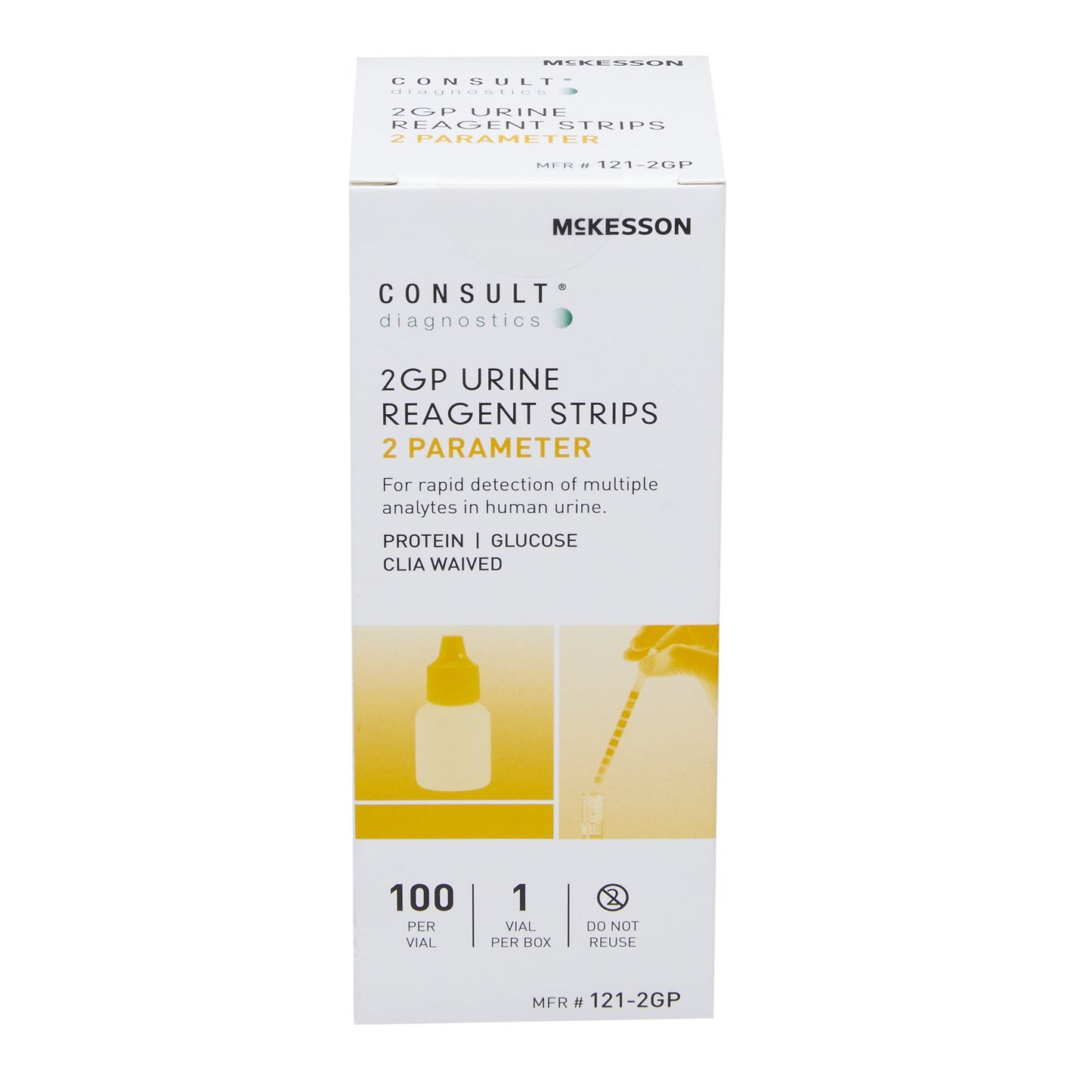 Urinalysis Reagent McKesson Consult™ Glucose, Protein For McKesson CONSULT 120 Ultra Urine Analyzer (MFR # 121-120)