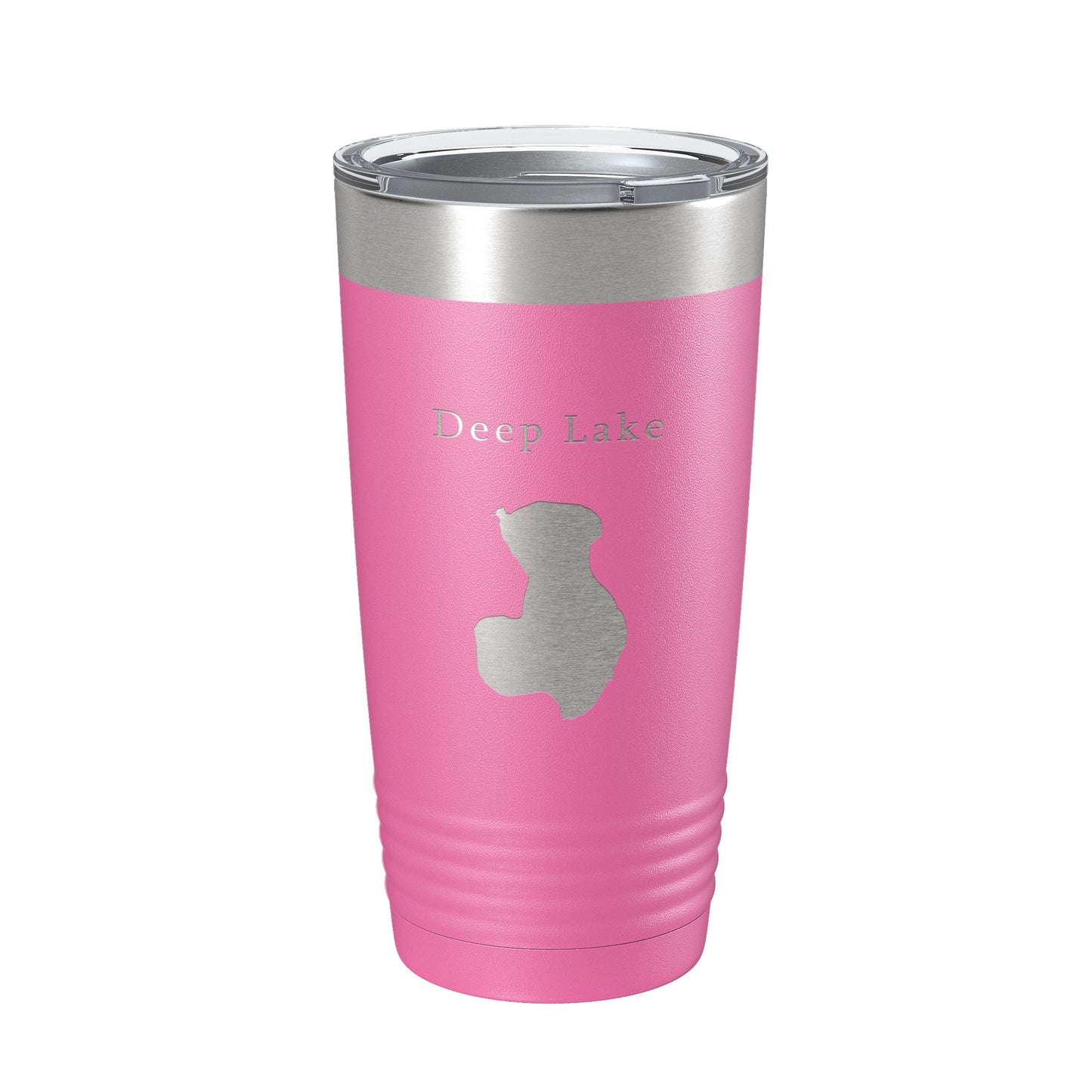 Deep Lake Map Tumbler Travel Mug Insulated Laser Engraved Coffee Cup Illinois 20 oz-11