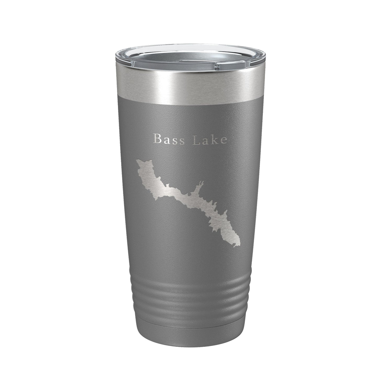 Bass Lake Map Tumbler Travel Mug Insulated Laser Engraved Coffee Cup California 20 oz-16