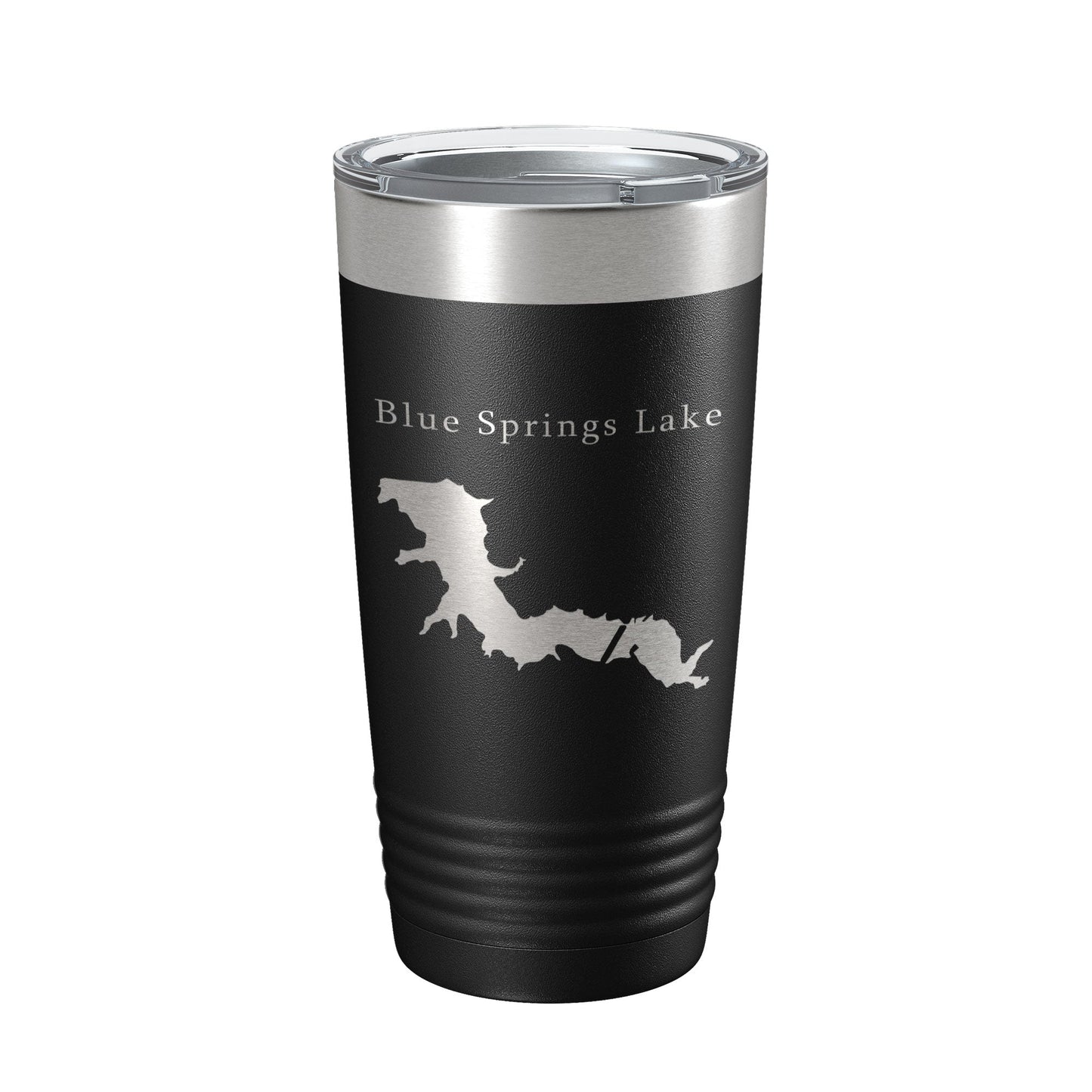Blue Springs Lake Map Tumbler Travel Mug Insulated Laser Engraved Coffee Cup Missouri 20 oz-5