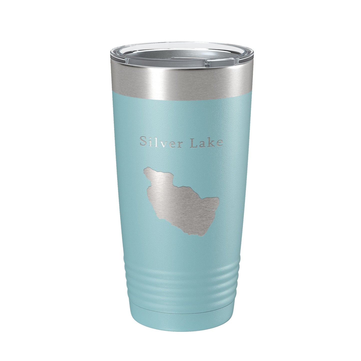 Silver Lake Map Tumbler Travel Mug Insulated Laser Engraved Coffee Cup Maine 20 oz-13
