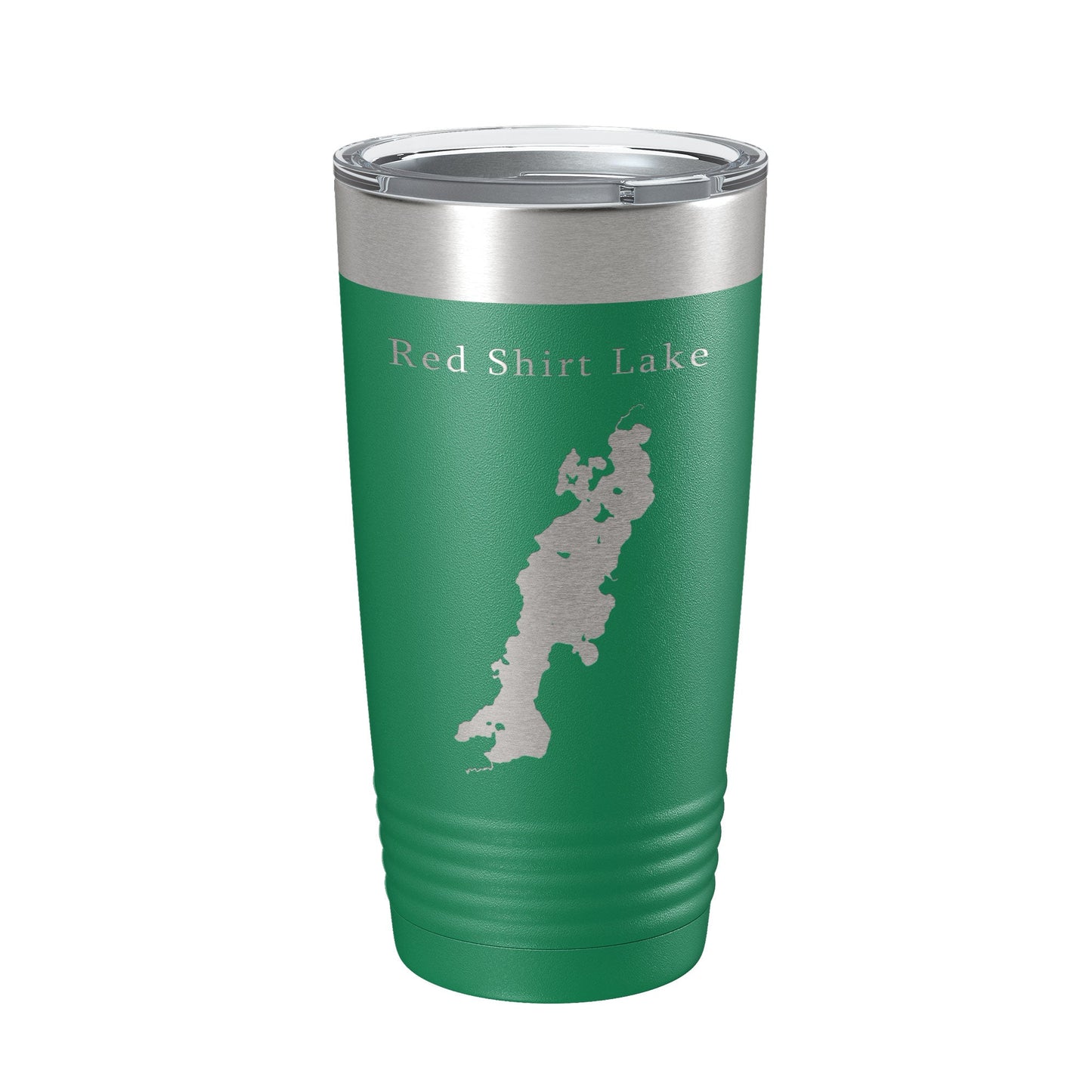 Red Shirt Lake Map Tumbler Travel Mug Insulated Laser Engraved Coffee Cup Alaska 20 oz-9