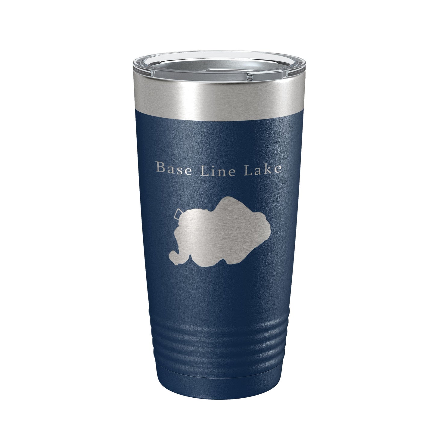 Base Line Lake Map Tumbler Travel Mug Insulated Laser Engraved Coffee Cup Huron River Chain of Lakes Michigan 20 oz-8