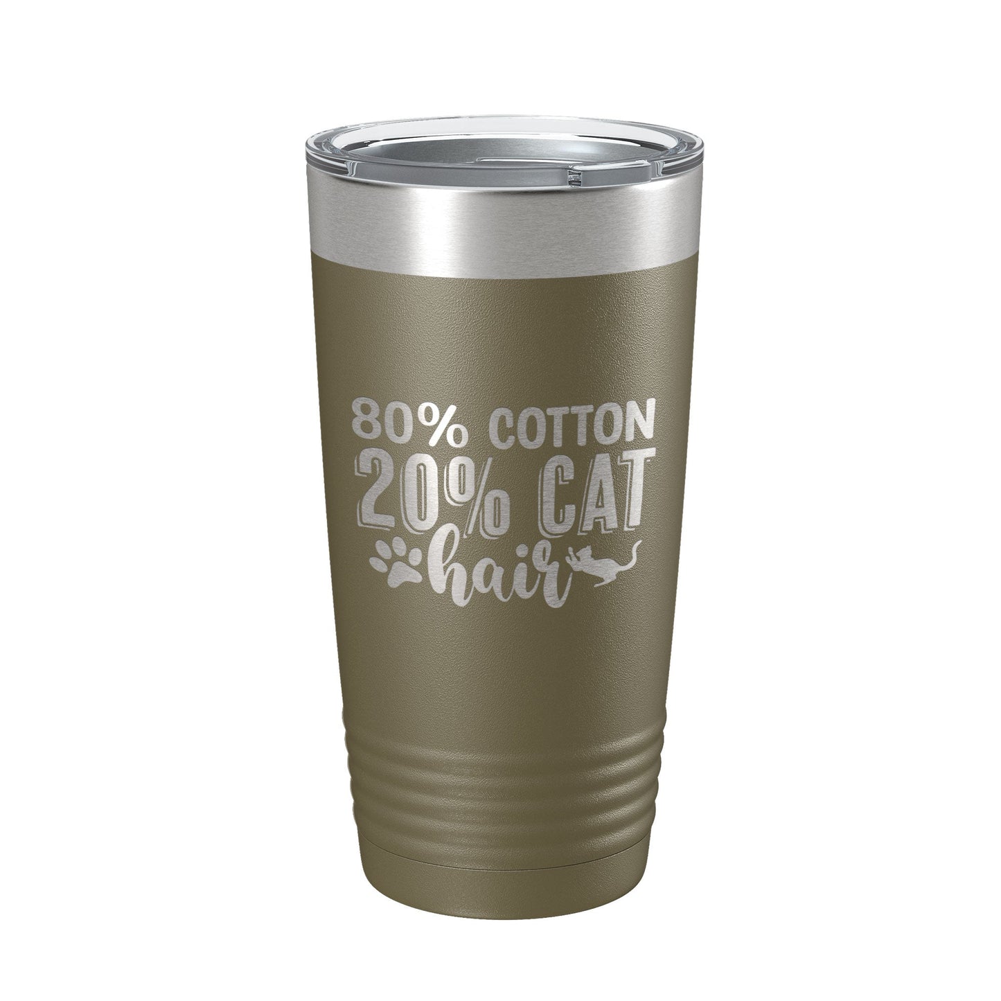 Cat Hair Joke Tumbler Funny Cat Lover Gift Travel Mug Insulated Laser Engraved Coffee Cup 20 oz-21