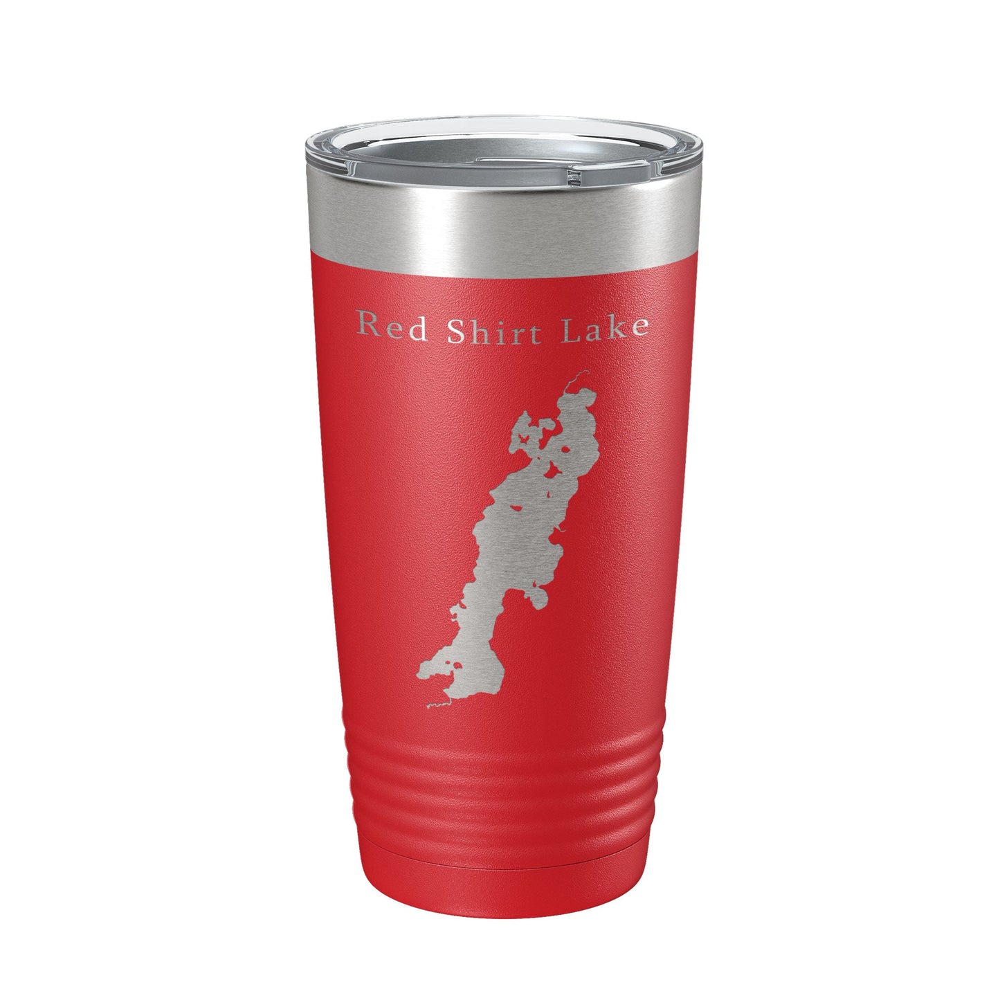 Red Shirt Lake Map Tumbler Travel Mug Insulated Laser Engraved Coffee Cup Alaska 20 oz-10