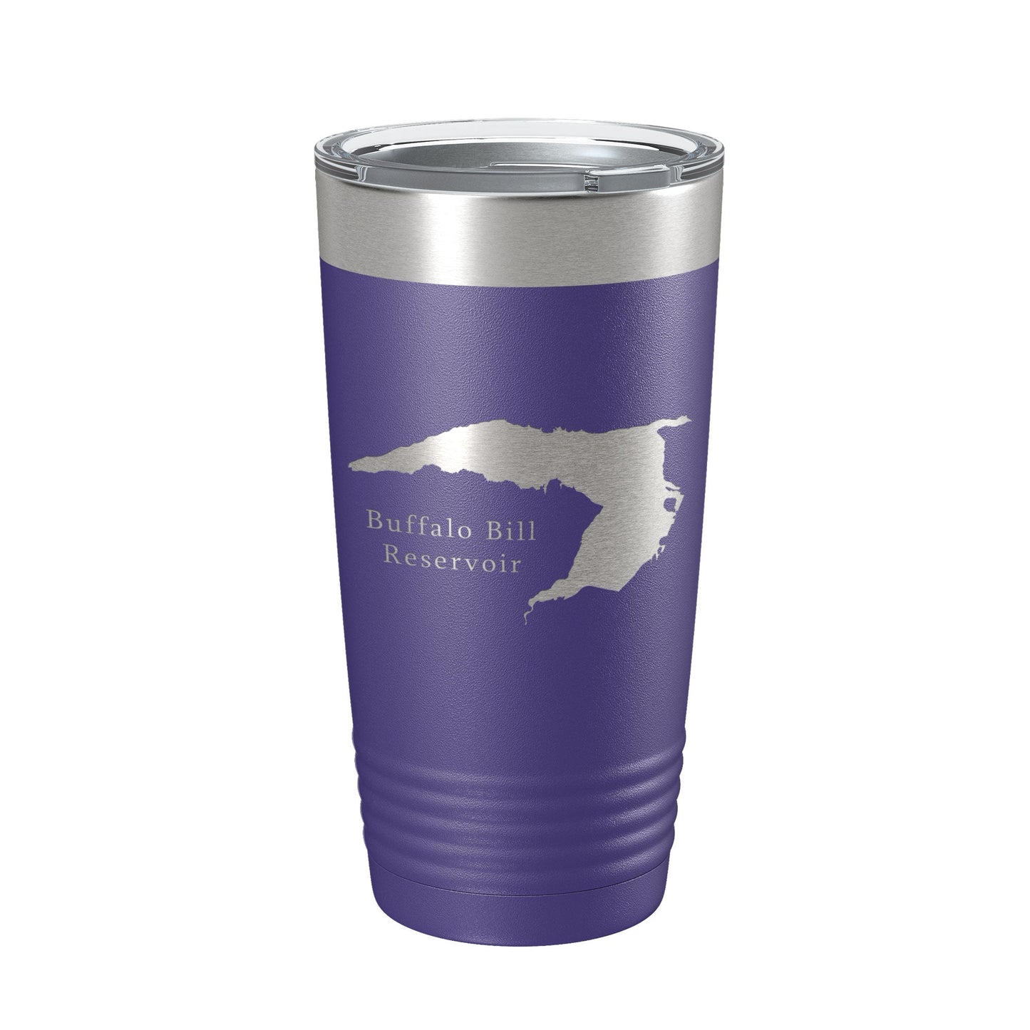 Buffalo Bill Reservoir Tumbler Lake Map Travel Mug Insulated Laser Engraved Coffee Cup Wyoming 20 oz-15