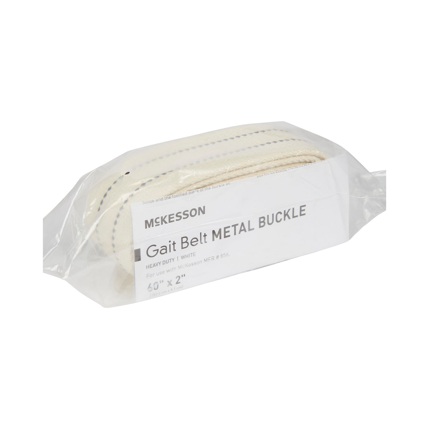 Gait Belt McKesson 60 Inch Length White Polyester
