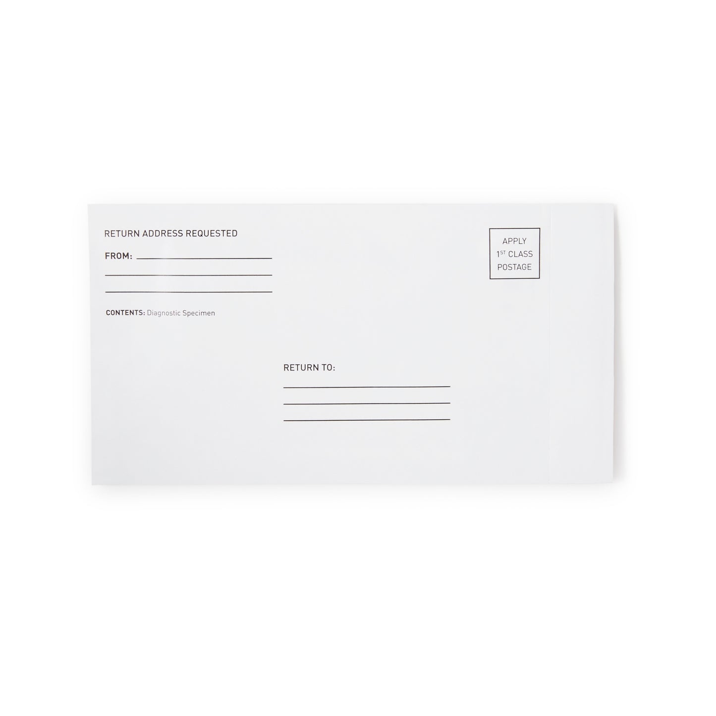 Stool Collection Kit Consult™ Mailing Envelopes Containing 1 Sampler Slide, 2 Collection Tissues, 2 Applicator Sticks, and 1 Patient Instructions Consult™ iFOBT Tests MFR #'s 4485, 4486, and 4487
