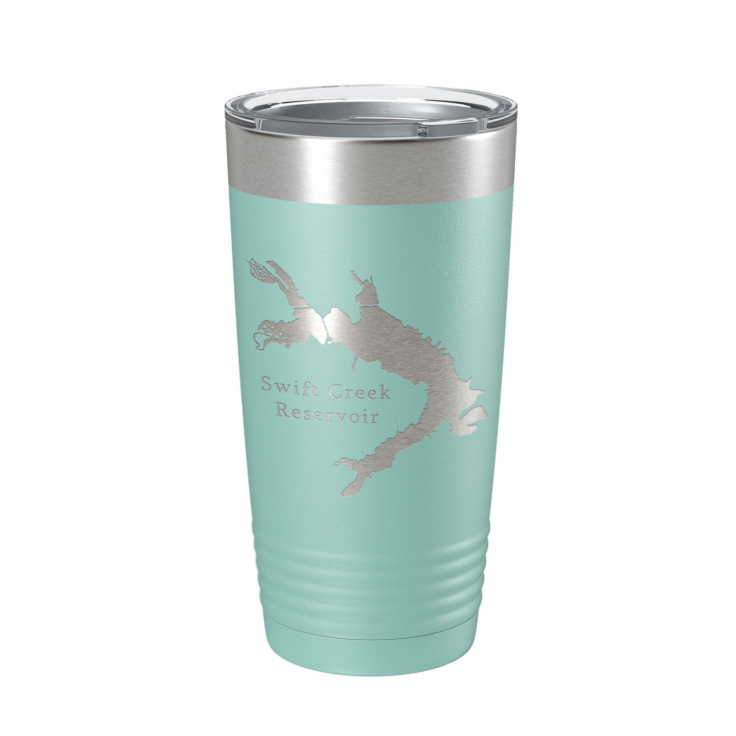Swift Creek Reservoir Tumbler Lake Map Travel Mug Insulated Laser Engraved Coffee Cup Virginia 20 oz-12