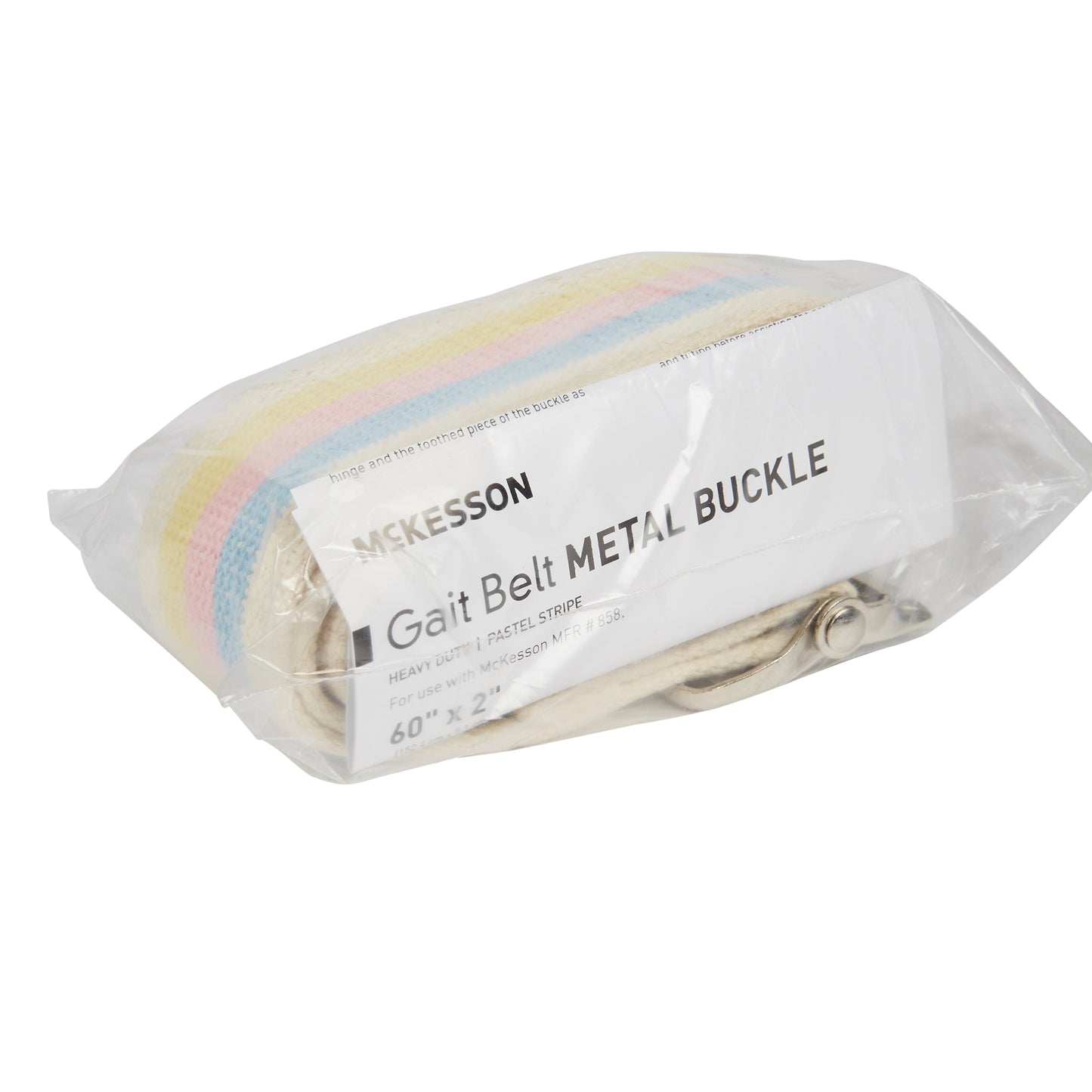 Gait Belt McKesson 60 Inch Length Pastel Stripe Polyester