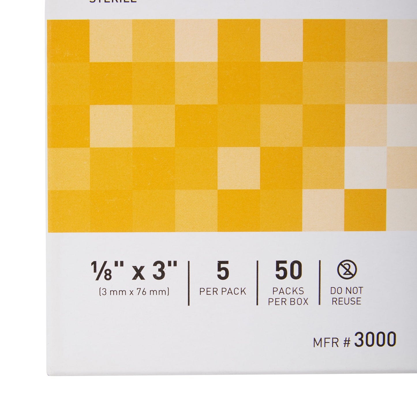 Skin Closure Strip McKesson 1/8 X 3 Inch Nonwoven Material Flexible Strip Tan