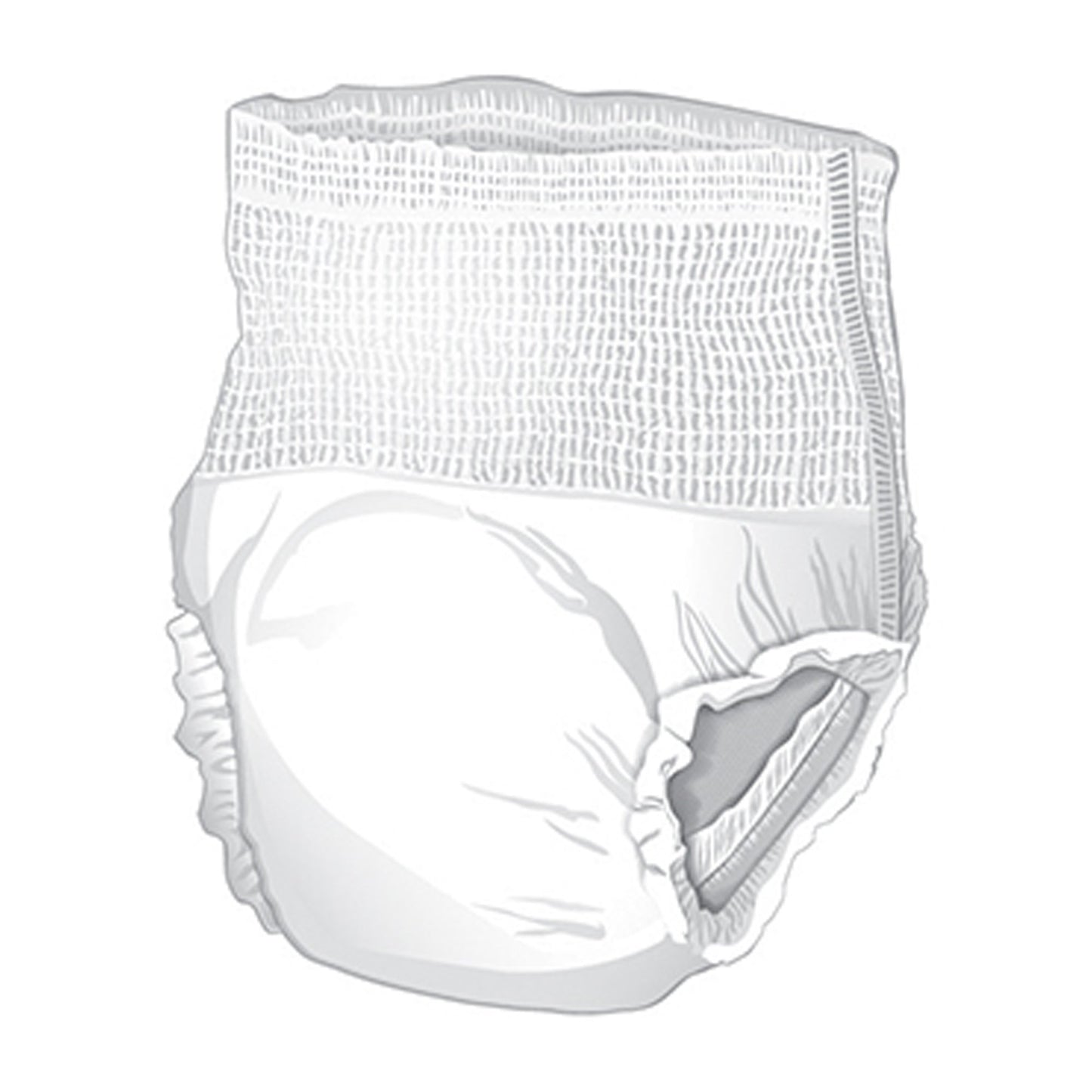 Unisex Adult Absorbent Underwear McKesson Classic Pull On with Tear Away Seams Medium Disposable Light Absorbency