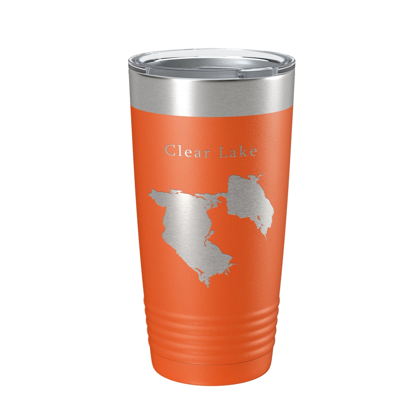 Clear Lake Reservoir Map Tumbler Travel Mug Insulated Laser Engraved Coffee Cup California 20 oz-17