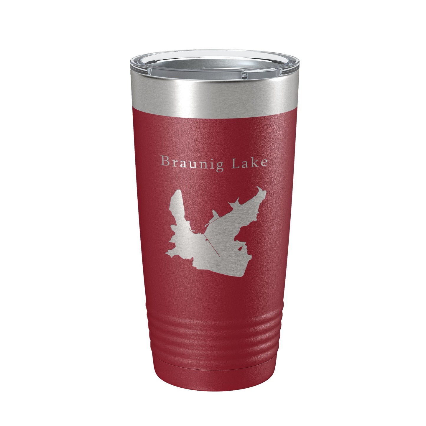 Victor Braunig Lake Map Tumbler Travel Mug Insulated Laser Engraved Coffee Cup Texas 20 oz-18