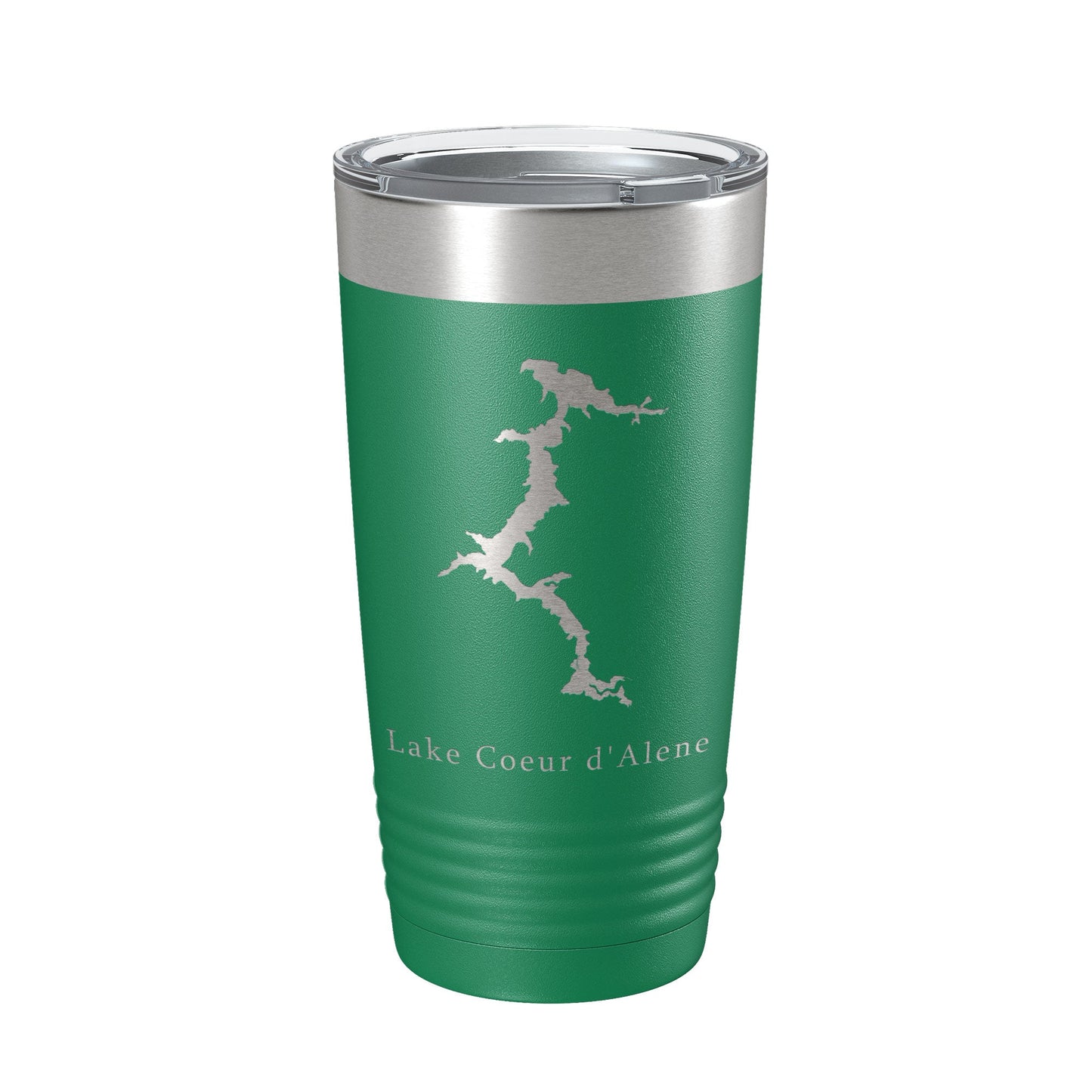 Lake Coeur d'Alene Map Tumbler Travel Mug Insulated Laser Engraved Coffee Cup Idaho 20 oz-9