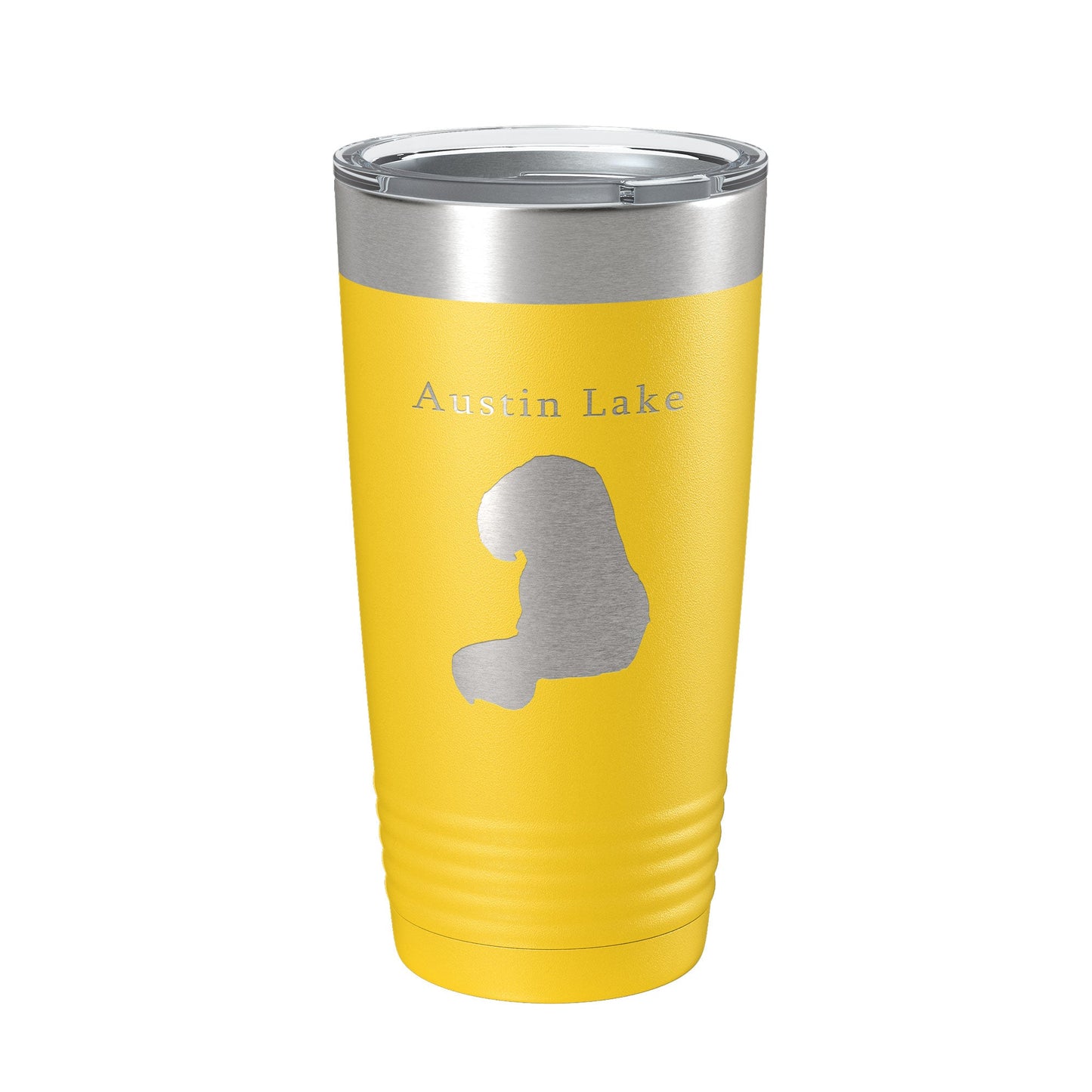 Austin Lake Map Tumbler Travel Mug Insulated Laser Engraved Coffee Cup Michigan 20 oz-4